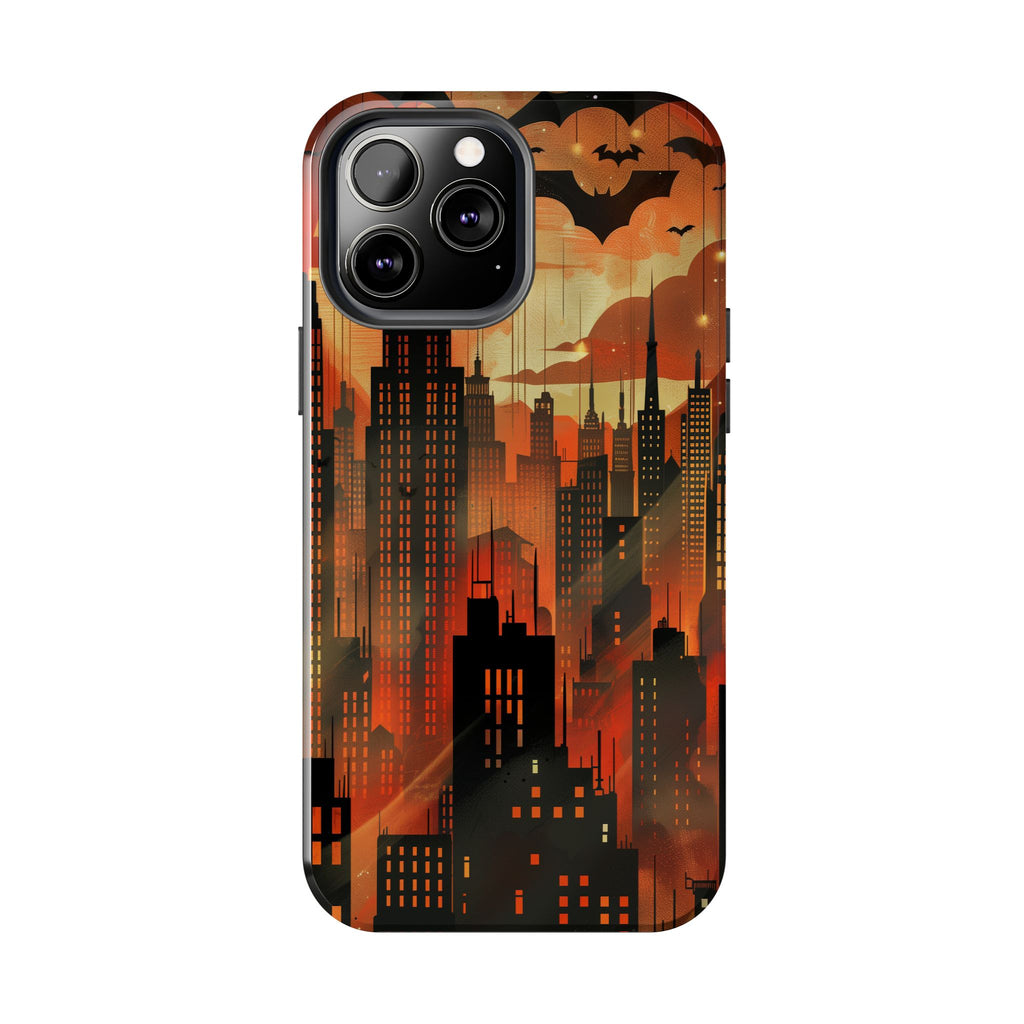 Batman Inspired Phone Case - Gotham Art Deco Style - Comic Book Hero Phone Cover - Unique Superhero Accessory