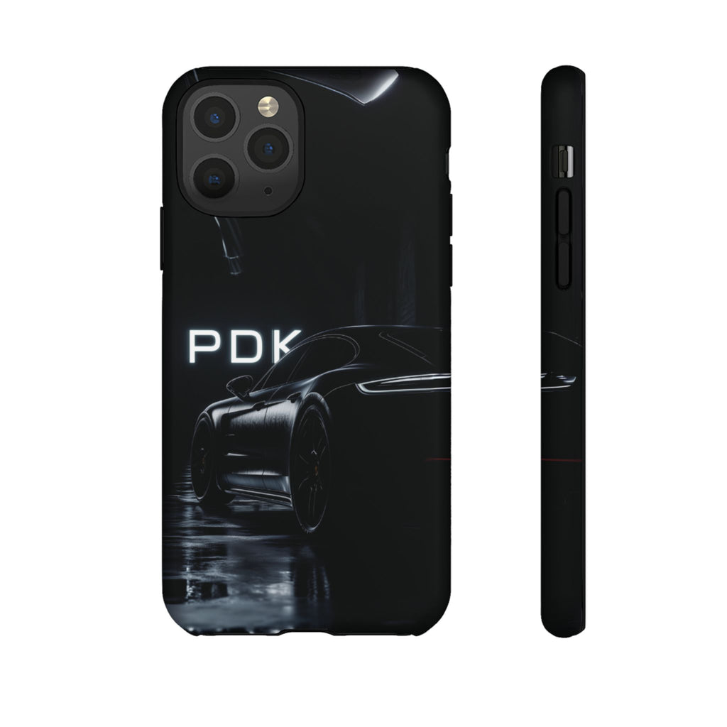 German Super Sports Car Phone Case Car Lover Gift Inspired Neon Sign Font iPhone 13 14 15 16 Pro Max Double Clutch Granny Shifting