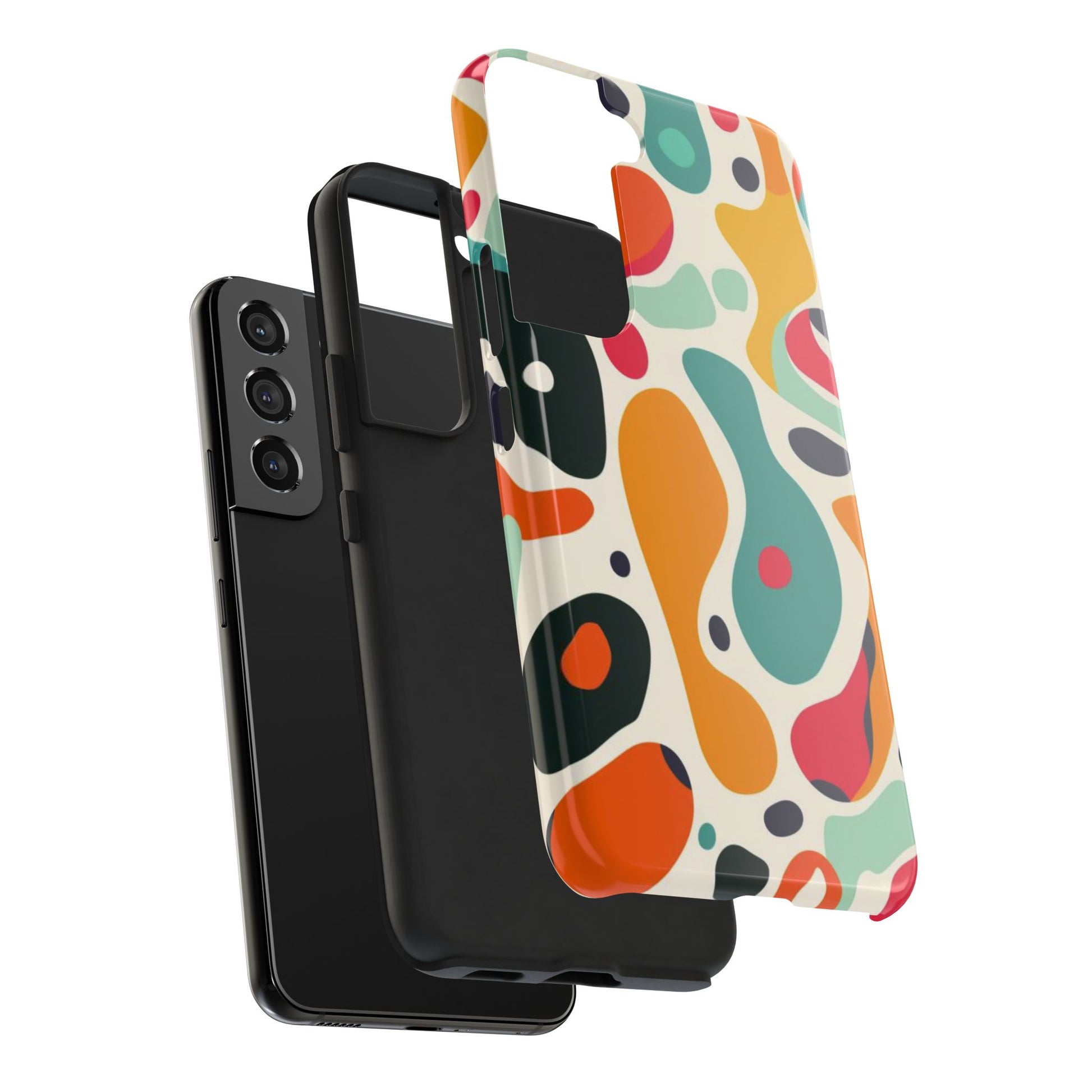 Mid Mod Fun Spots - Colorful Mid Mod Design Durable Phone Case - Vibrant and Stylish iPhone Tough Cover - Fun Retro Protection Accessory