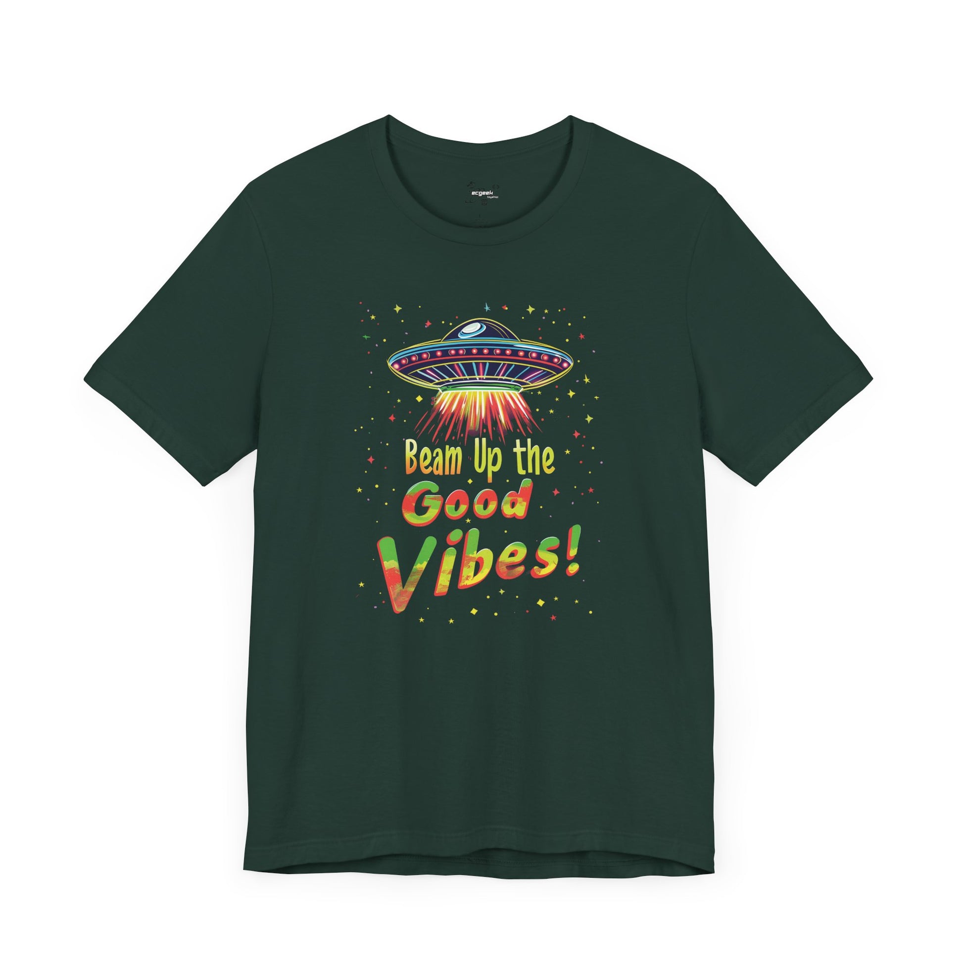 Positivity Nerd Shirt UFO Geek Shirt, Good Vibes SciFi Shirt Gamer Shirt, Funny Nerd Shirt, Nerd Humor, Funny Geek Shirt, Custom Graphic Tee