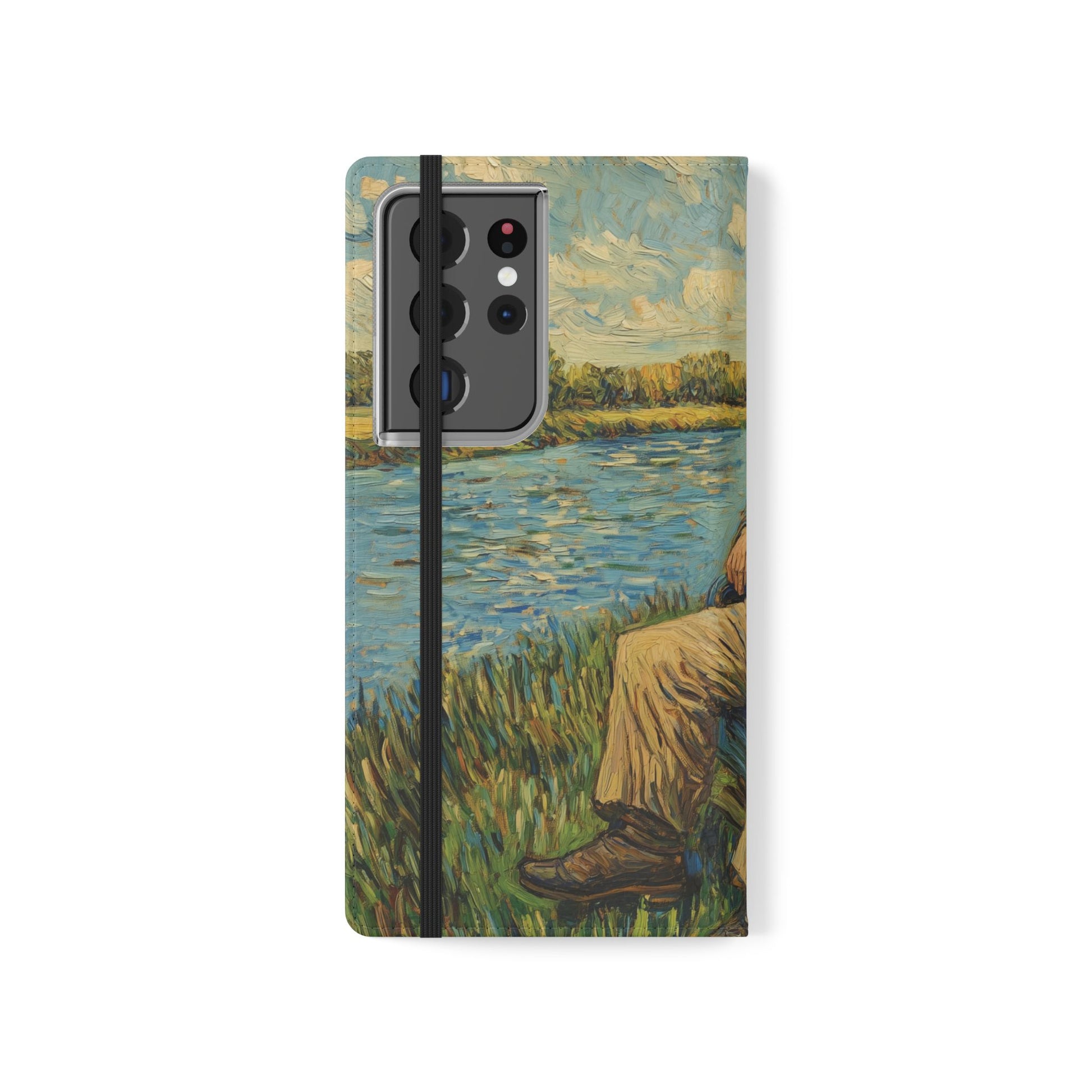 Flip Phone Case Painting A Van Gogh Down by the River iPhone 16 Pro Max  Galaxy