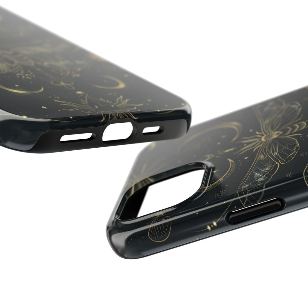C Dark Academia Mystical Phone Case, Mystical Moth Phone Case, Vintage Magic Witchcraft iPhone Cover, Esoteric Nature Art, iPhone 15 Pro Max