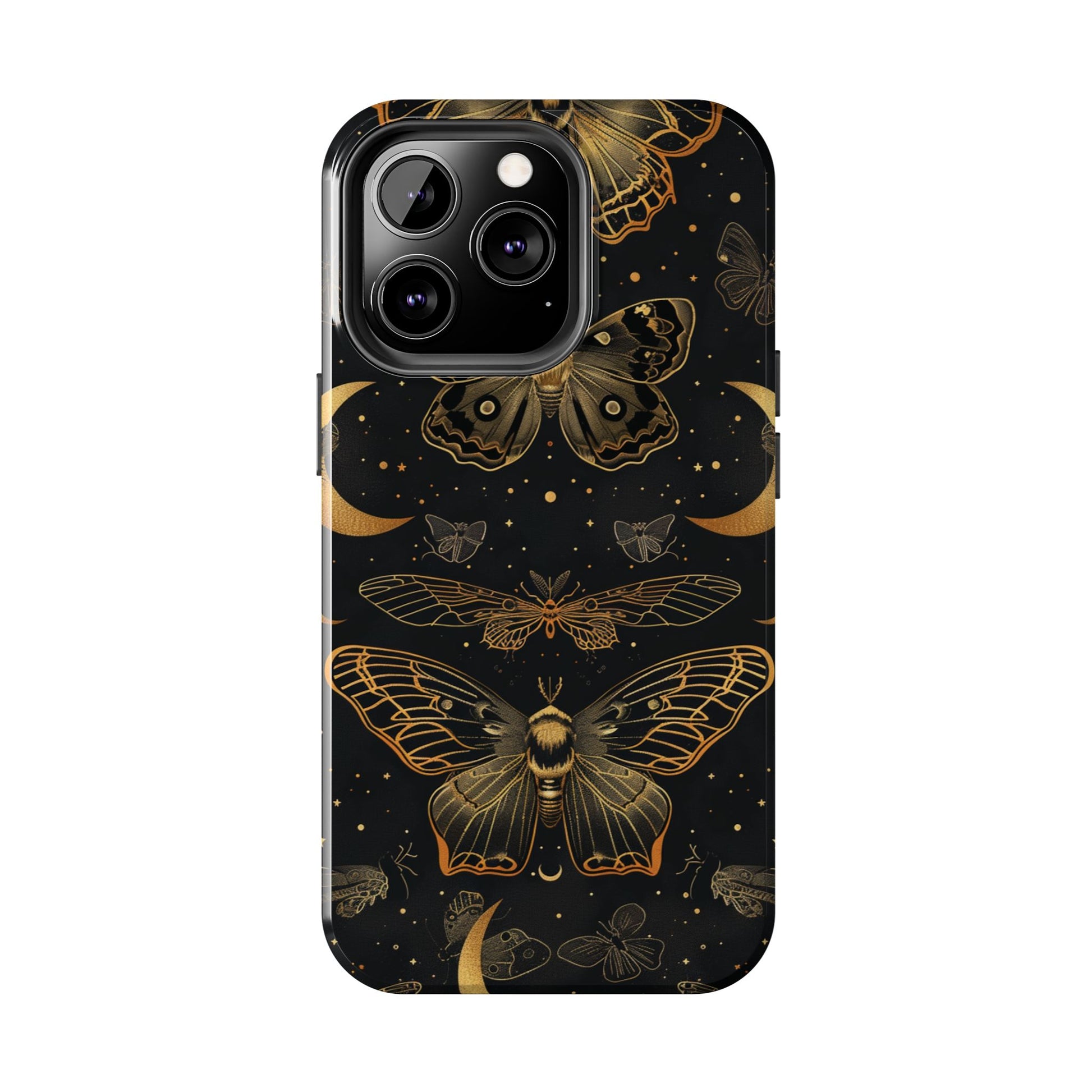 D Dark Academia Mystical Phone Case, Mystical Moth Phone Case, Vintage Magic Witchcraft iPhone Cover, Esoteric Nature Art, iPhone 15 Pro Max