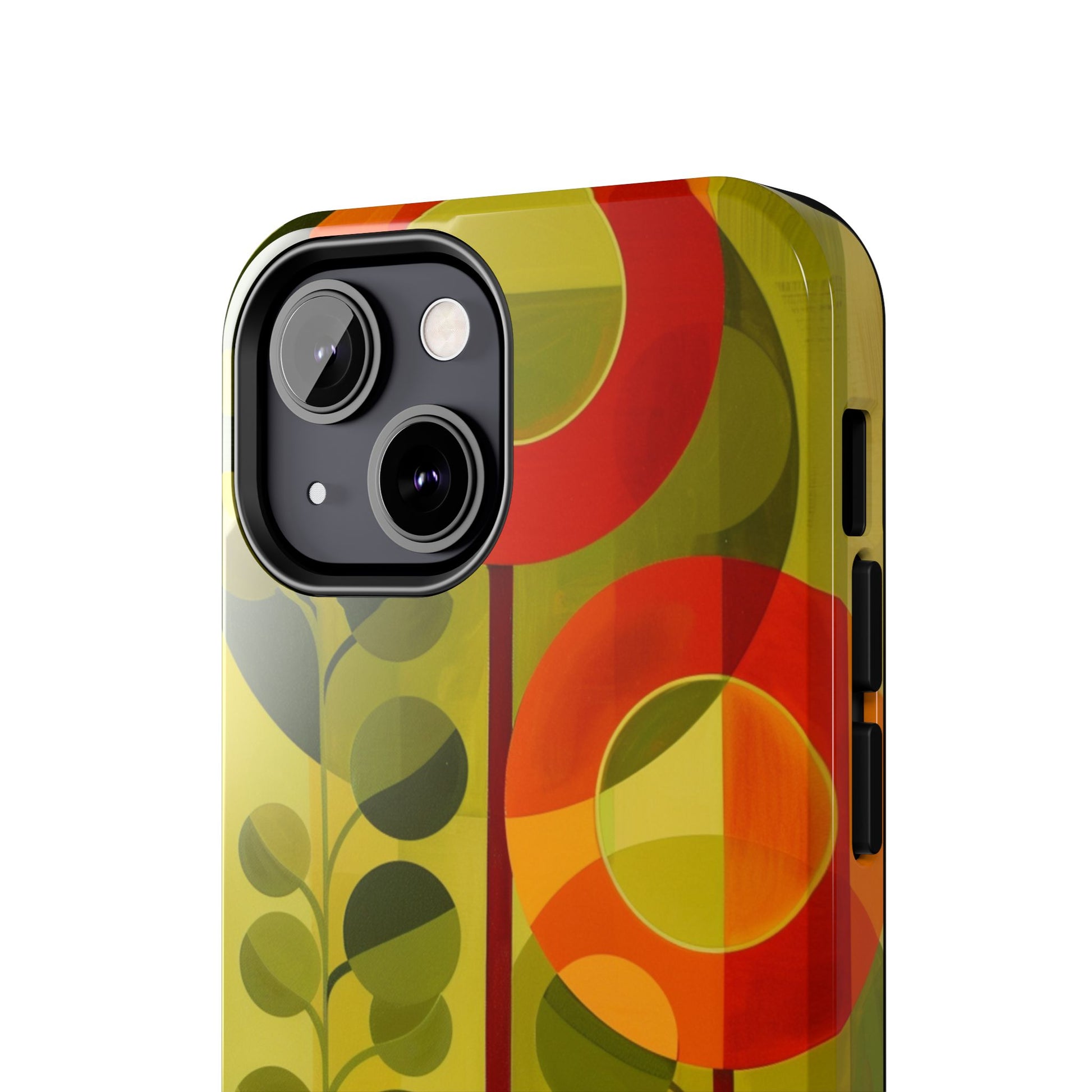 Atomic Flower Phone Case, Mid-Mod Phone Case, Artwork iPhone Case, Unique Floral Pattern Phone Case, Art Deco, Minimalist, Tough Iphone Case