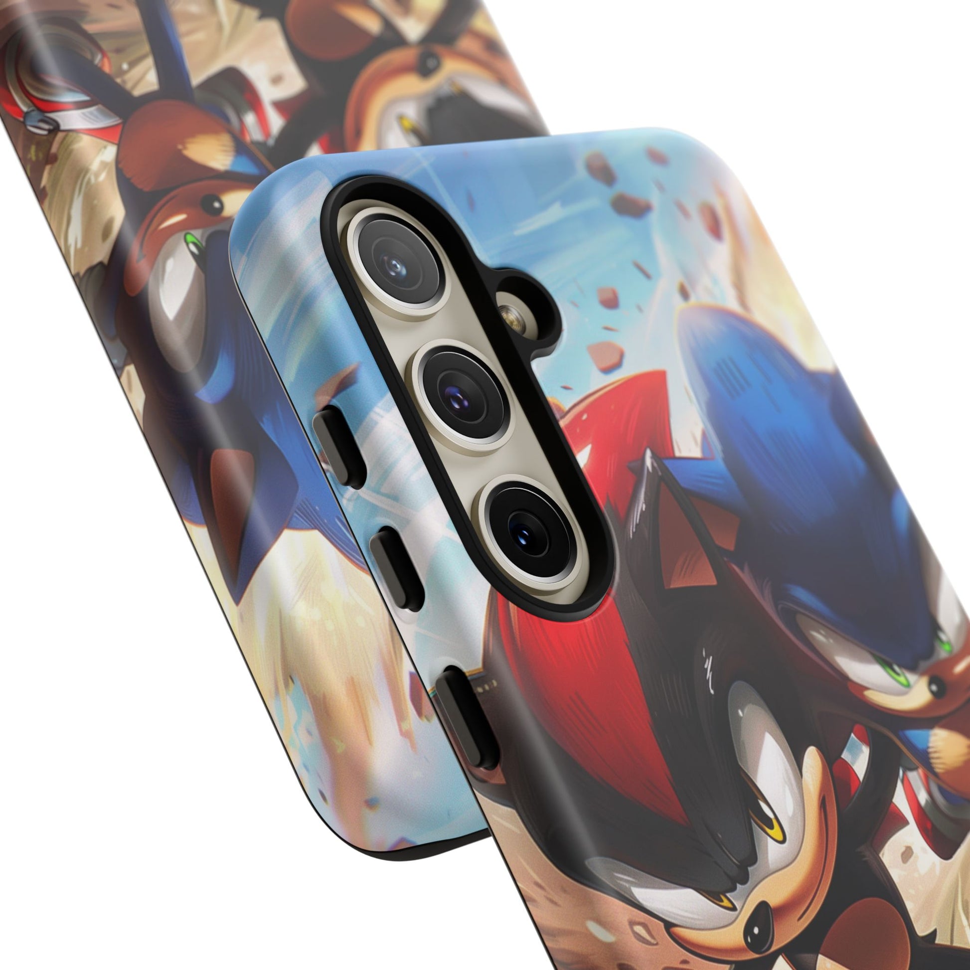 Sonic and Shadow Phone Case, Sonic and Shadow, Tough Android Case, Fun Video Game Phone Case, Retro Game Case, SEGA Video Game Android Case