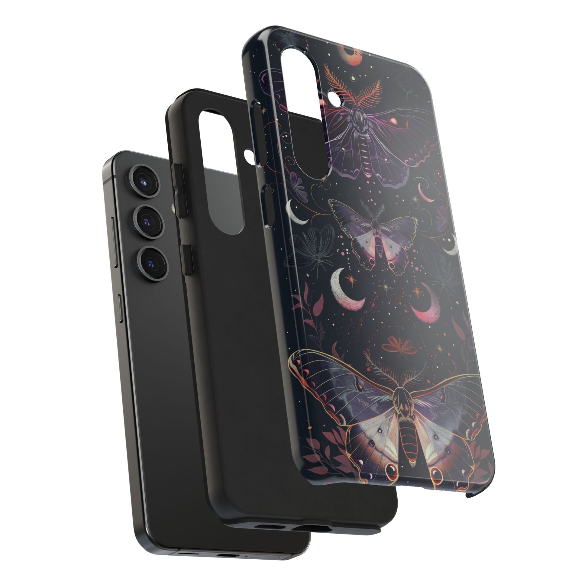 B Dark Academia Mystical Phone Case, Mystical Moth Phone Case, Vintage Magic Witchcraft iPhone Cover, Esoteric Nature Art, iPhone 15 Pro Max
