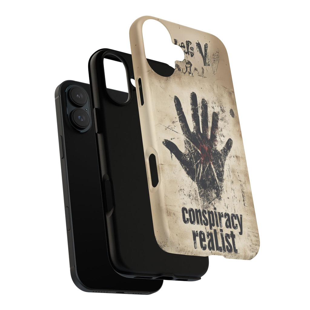 Conspiracy Theories Paranormal Mystery UFO X-Files Inspired Ghostly Hand Conspiracy Realist Cryptid iPhone 13 14 15 16 Pro Max Galaxy Pixel