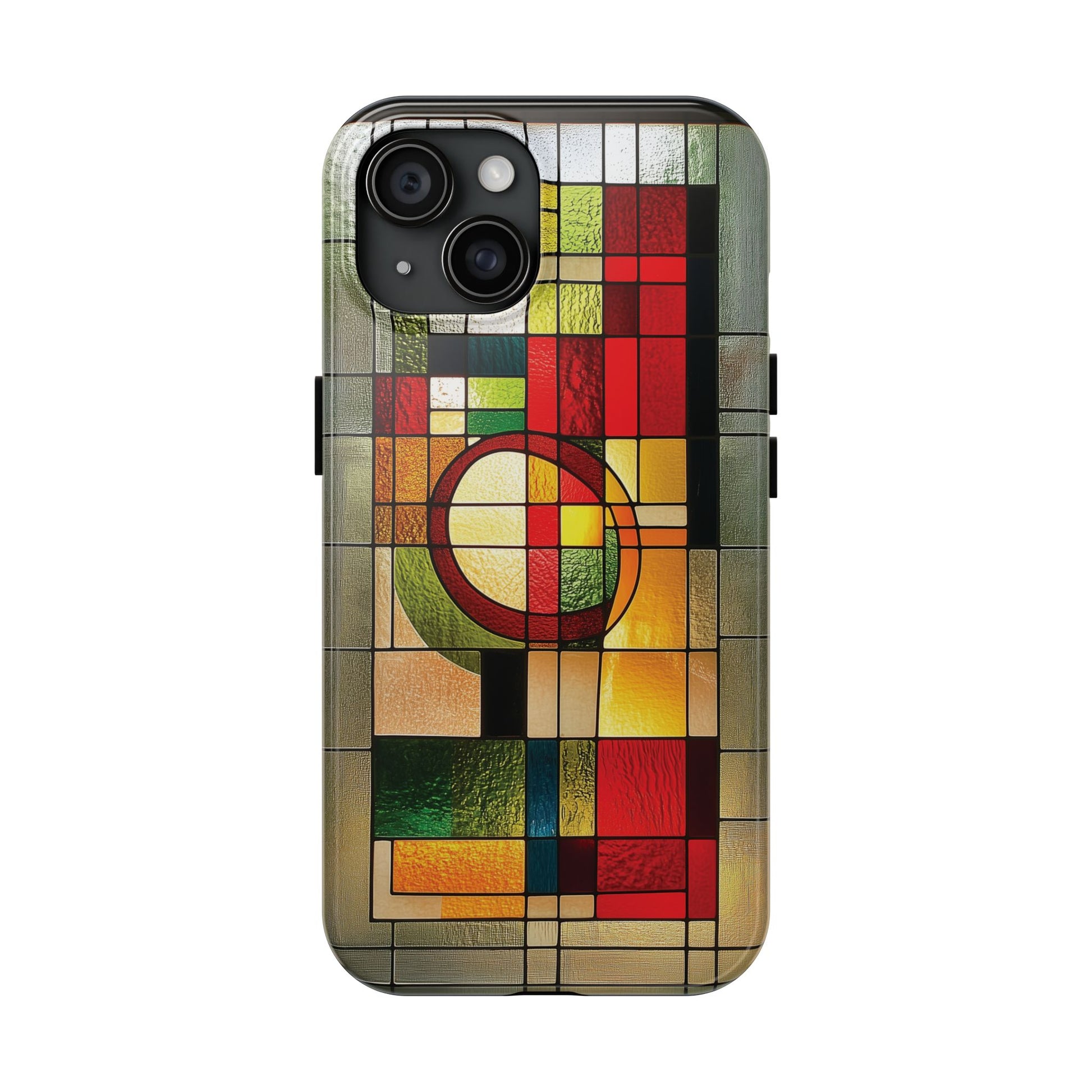Realistic Stained Glass Phone Case Artistic iPhone Case Architectural Design, Art Deco iphone Case, iPhone 15 Pro Max Samsung Galaxy S23