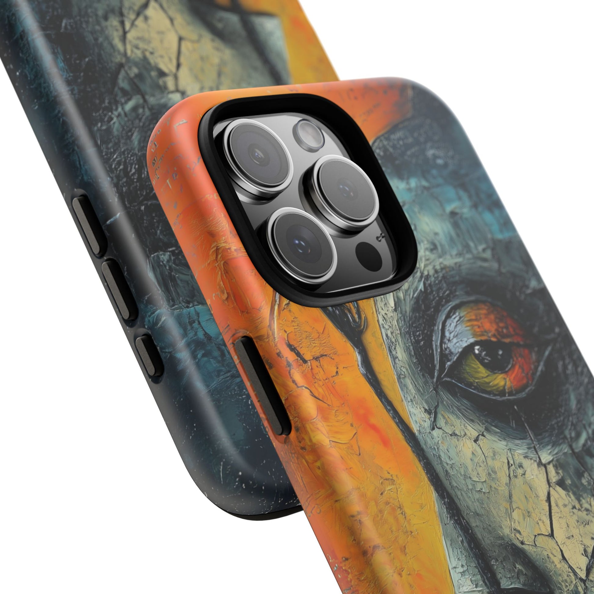 Surrealist Art Phone Case Salvador Dali Style Face Tough Case Unique Artistic 3D Textured Look Surrealism Gift Art iPhone 13 14 15 16