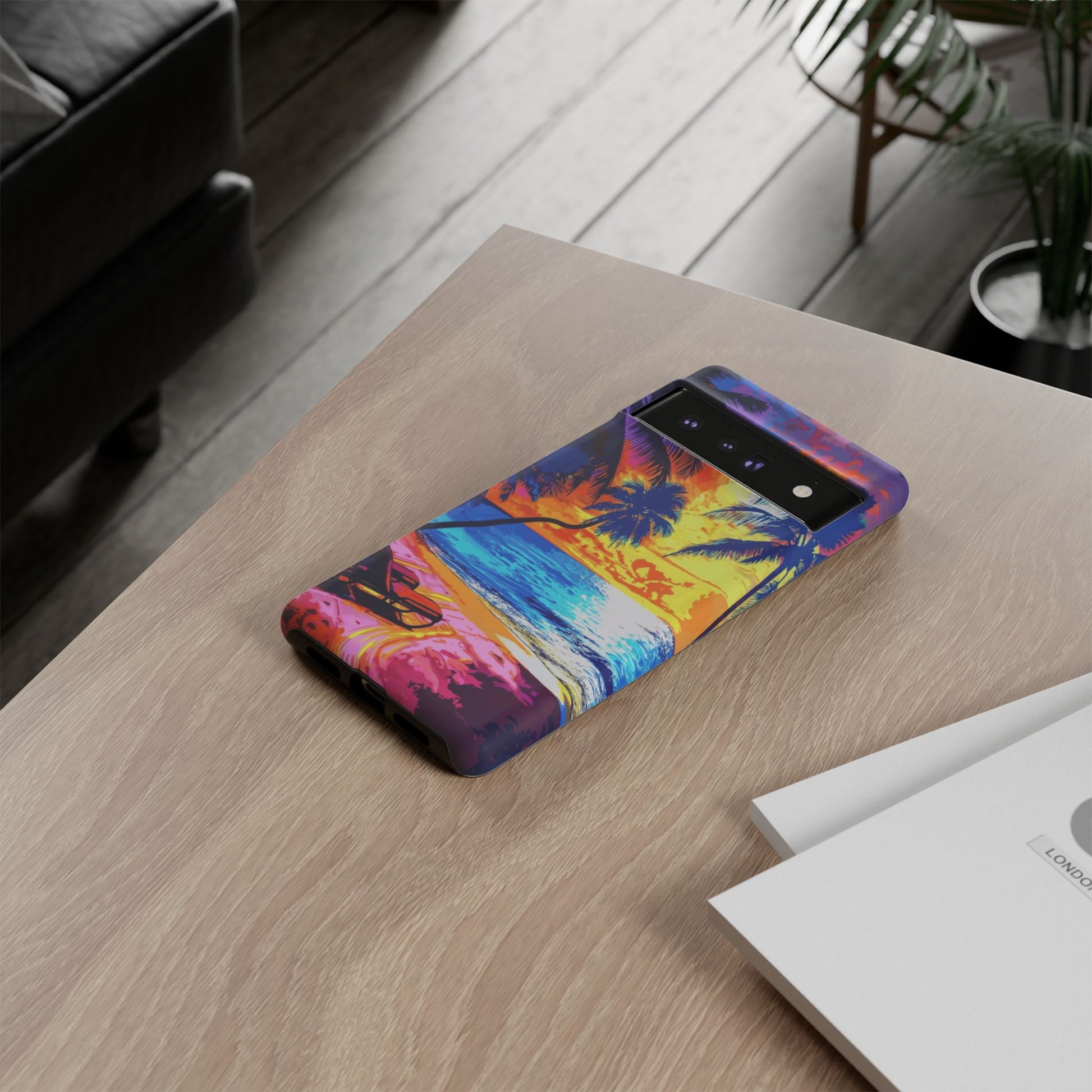 Sunset Bliss: Lisa Frank Style Android Phone Case