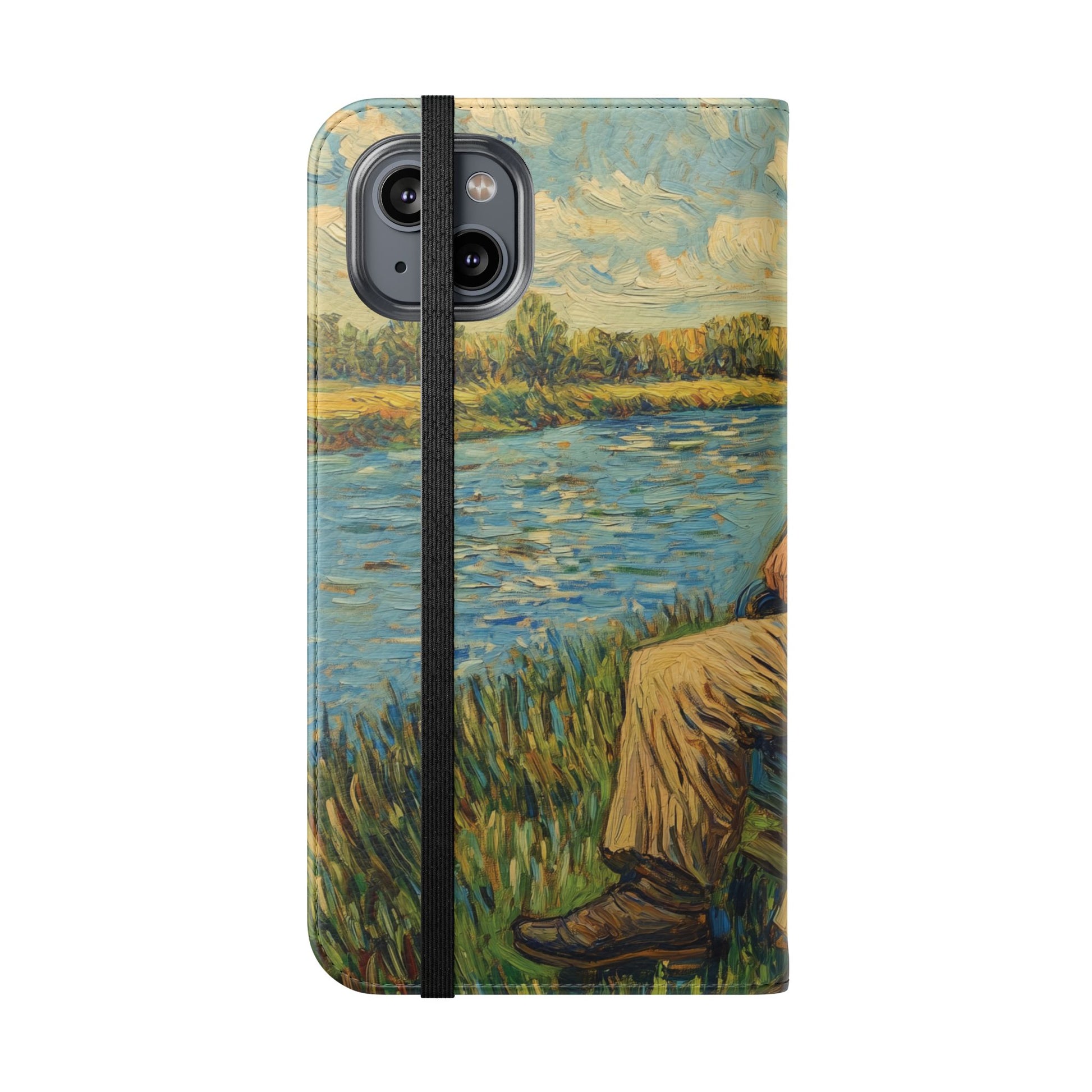 Flip Phone Case Painting A Van Gogh Down by the River iPhone 16 Pro Max  Galaxy