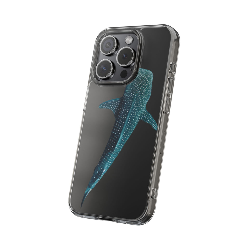 Ocean Whale Shark Clear Phone Case Transparent Protective Cover, Marine Animal Sea Life Gift, Aquarium Lover Accessories, Underwater