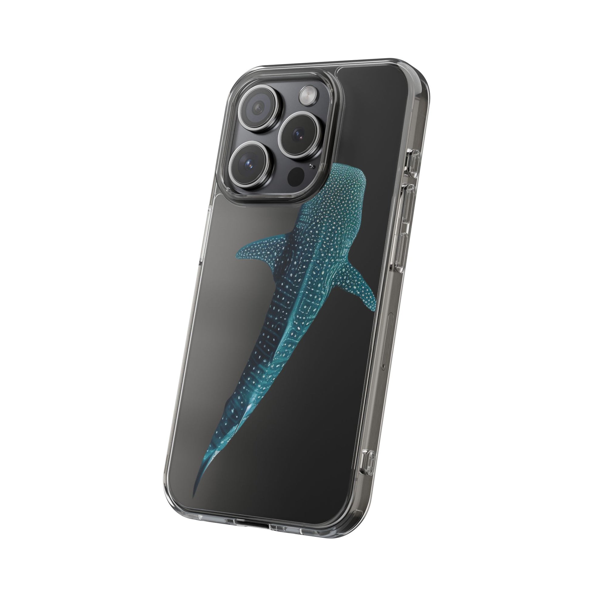 Ocean Whale Shark Clear Phone Case Transparent Protective Cover, Marine Animal Sea Life Gift, Aquarium Lover Accessories, Underwater