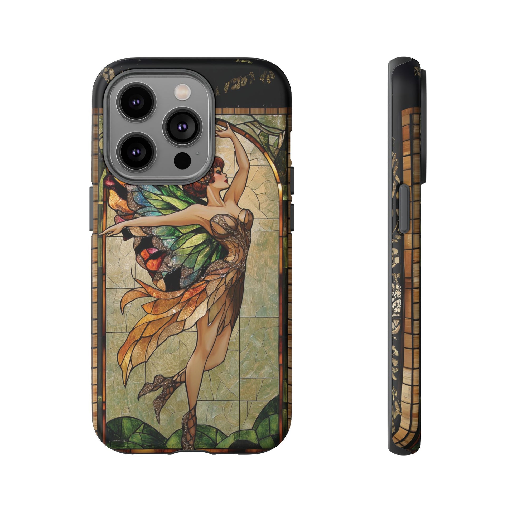 Fairy Phone Case Art Deco Woman Phone Case 1920s Art Nouveau Design in Stained Glass Alphonse Mucha Style Gatsby Style Poster