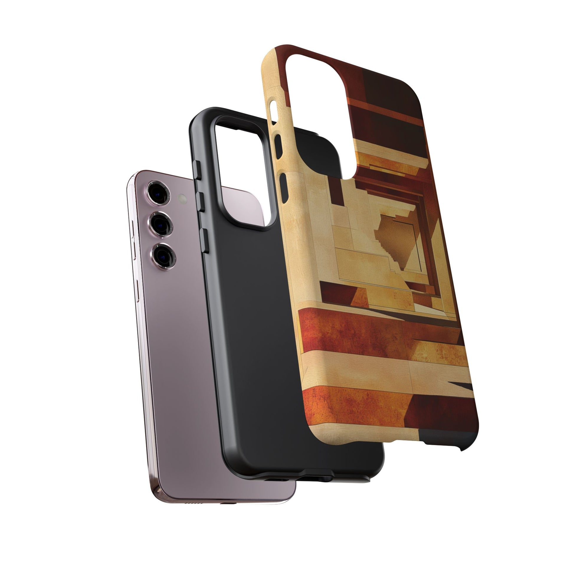 Usonian Frank Lloyd Wright Prairie Phone Case Geometric Stained Glass Art Deco Marble Gold 13 14 15 16 iPhone Pro Max Galaxy Pixel