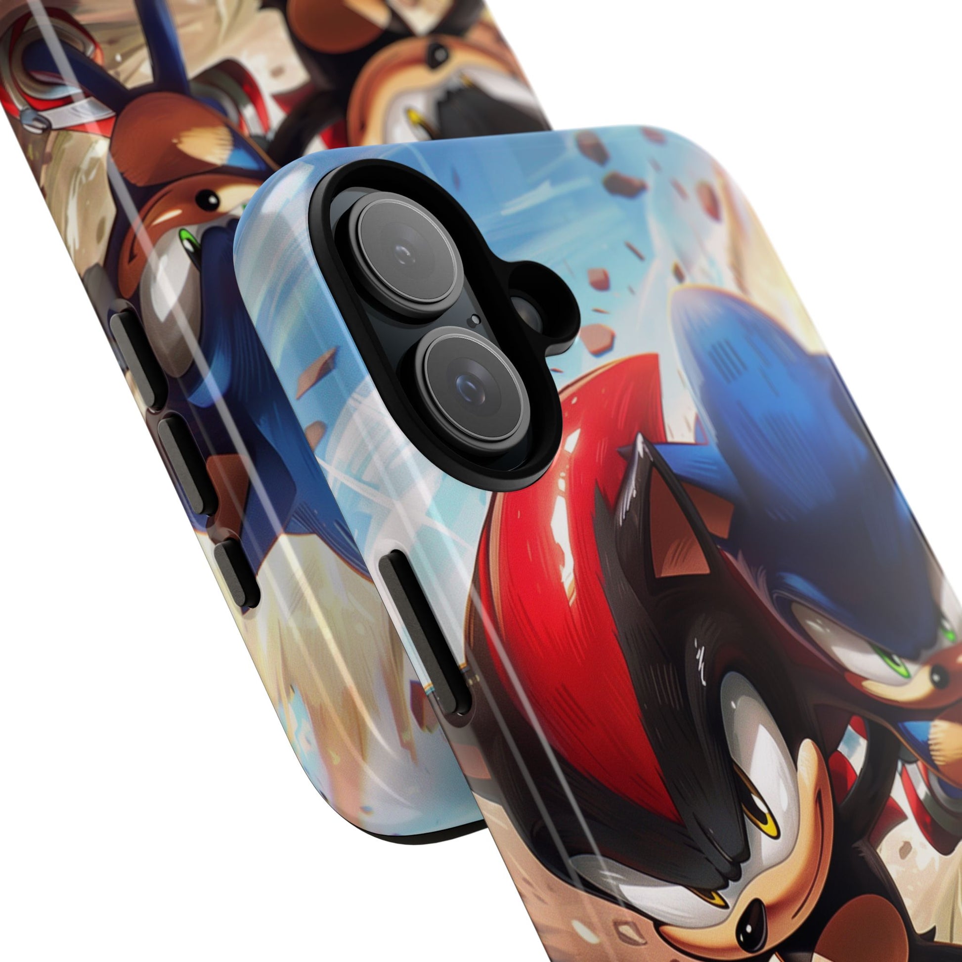 Sonic and Shadow Phone Case, Sonic and Shadow, Tough Android Case, Fun Video Game Phone Case, Retro Game Case, SEGA Video Game Android Case