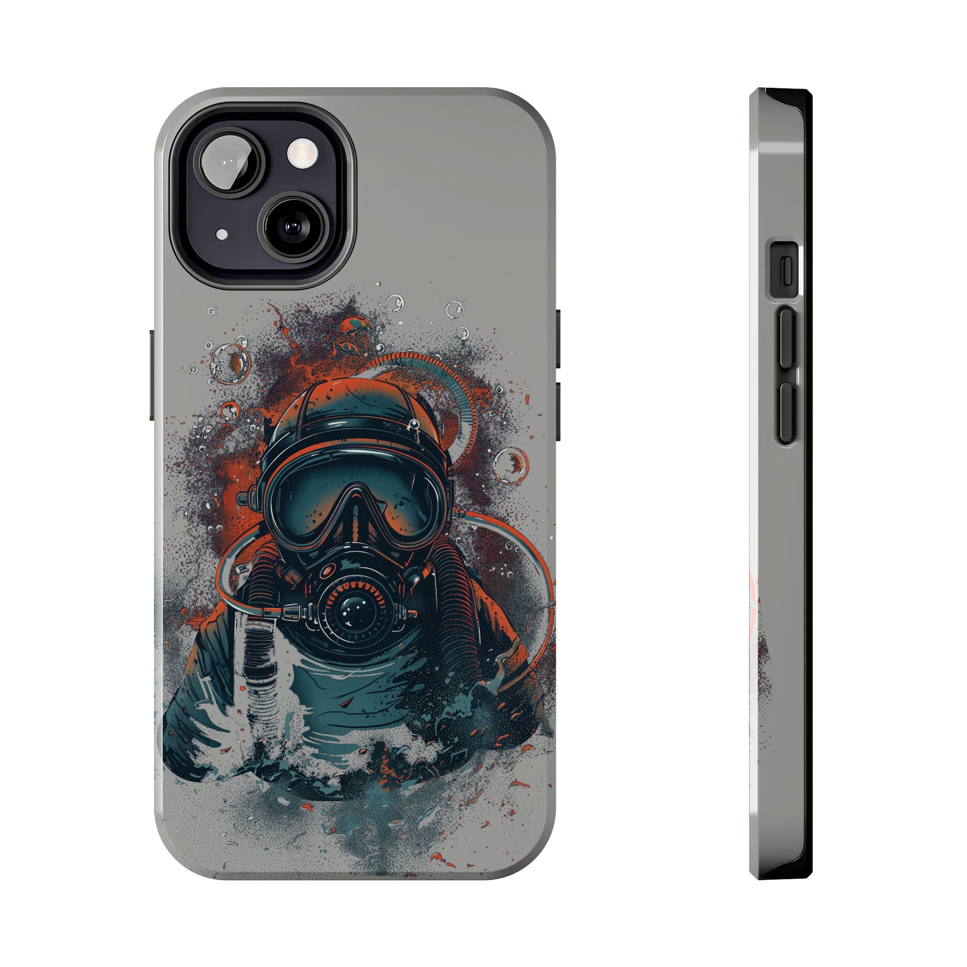 Light Custom iPhone Case, Personalized Phone Case, SCUBA Phone Case, SCUBA Diver Case, Custom Diver Phone Case, Gift for SCUBA Diver