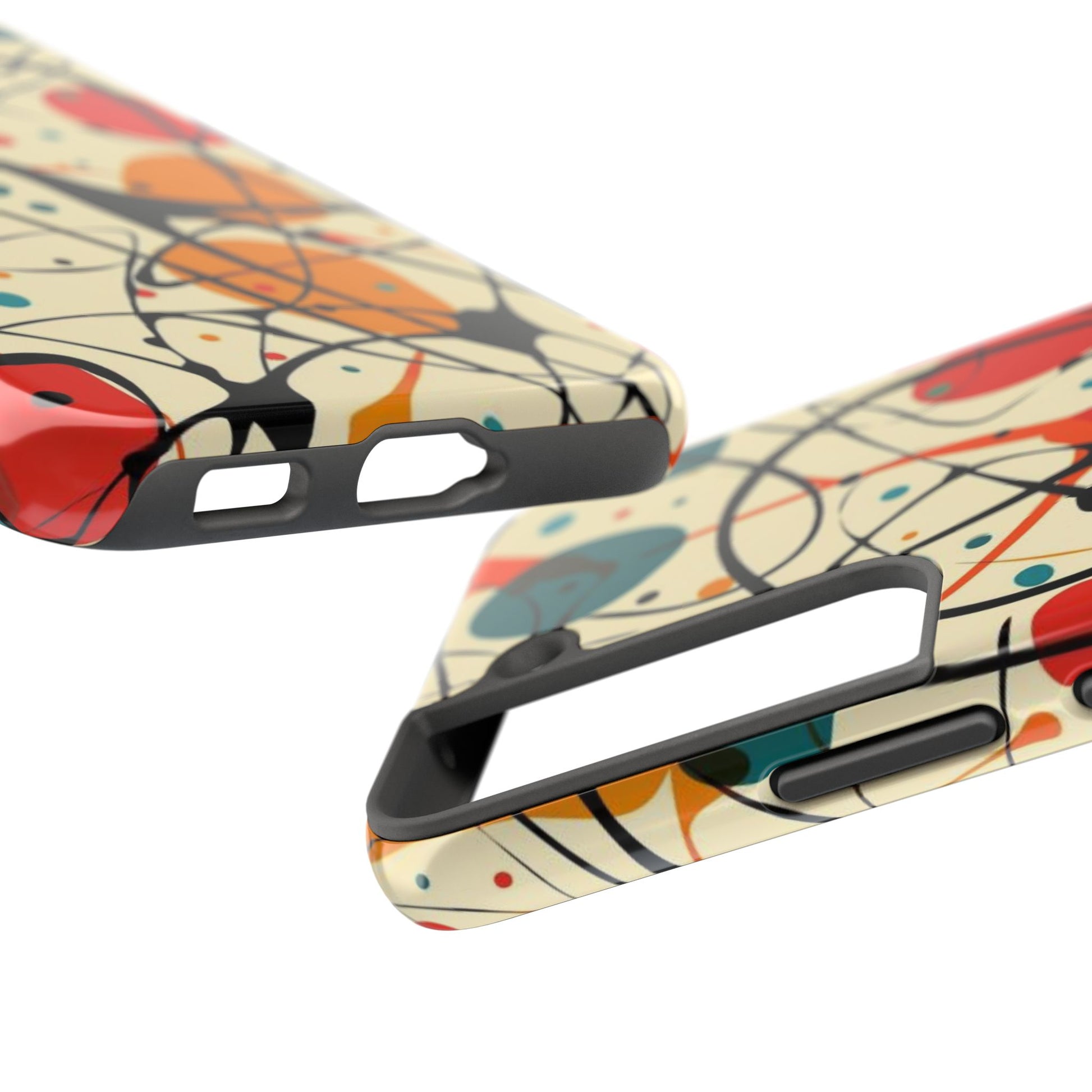 Mid Mod Phone Case,  Colorful Mid Mod Design Durable Phone Case, Vibrant and Stylish iPhone Tough Cover, iphone 15 case, iphone 14 pro max