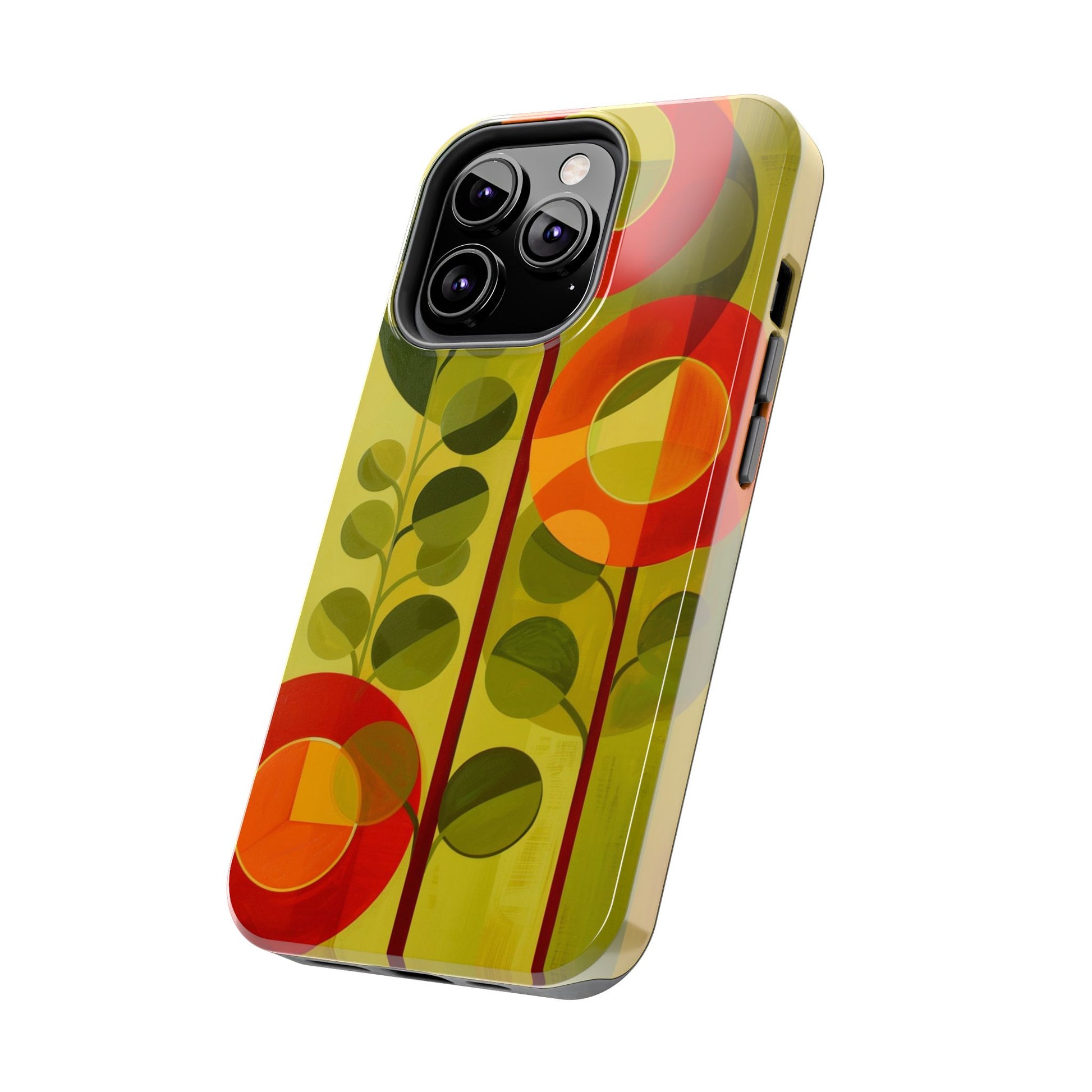 Atomic Flower Phone Case, Mid-Mod Phone Case, Artwork iPhone Case, Unique Floral Pattern Phone Case, Art Deco, Minimalist, Tough Iphone Case