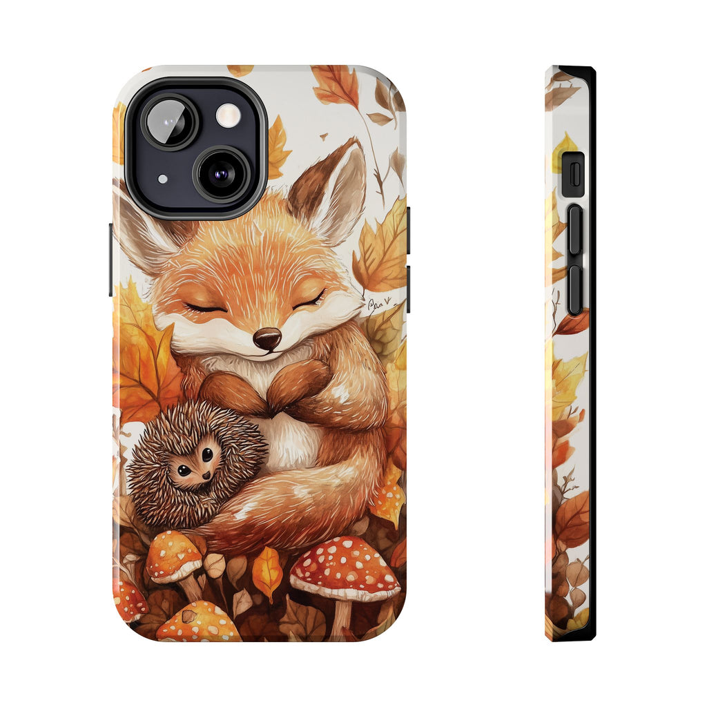 Fall Phone Case Cute Animals Autumn Tough Case for IPhone, Samsung,  Fall Leaves Case, Autumn Vibes Stylish Case Woodland Creatures