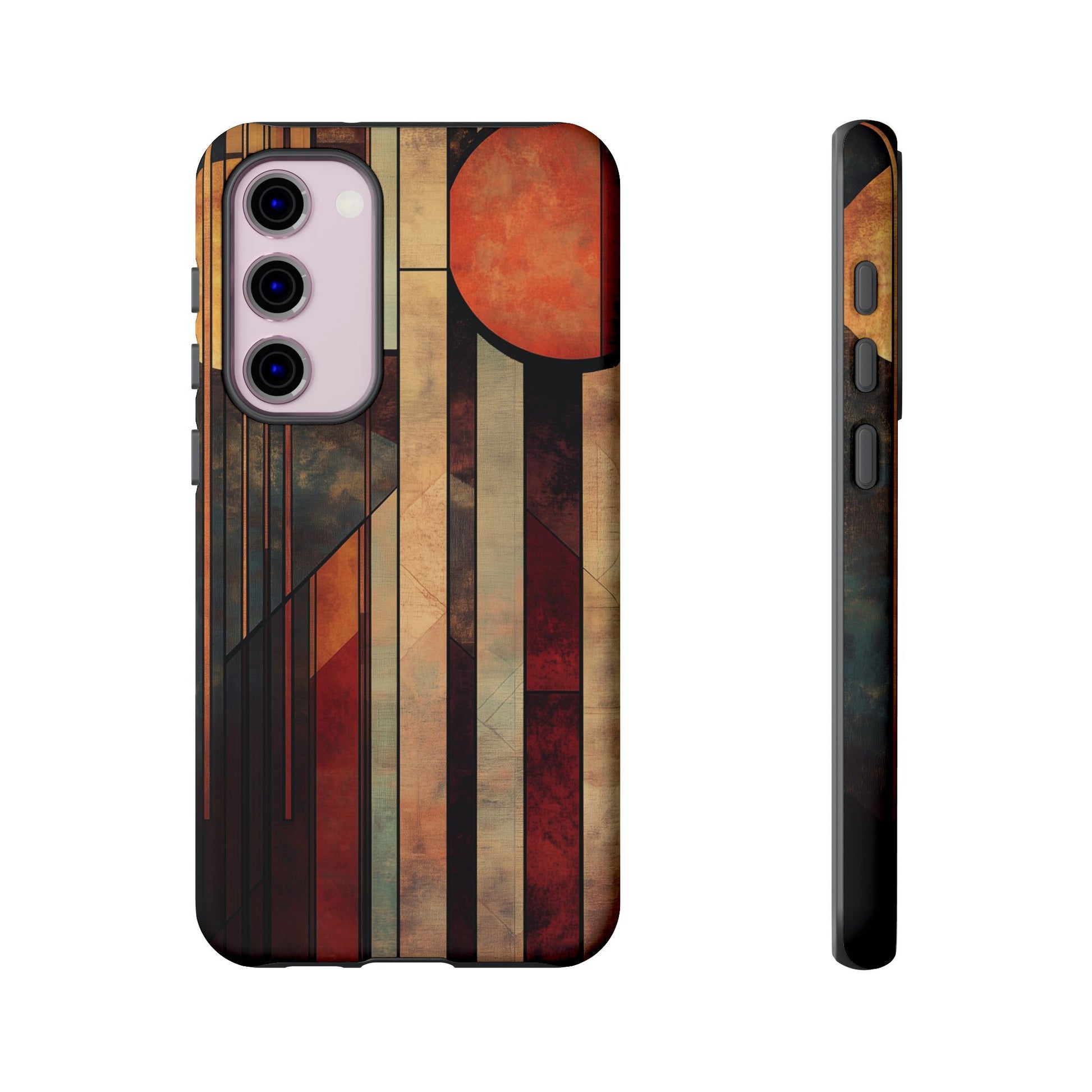 Dark Prairie Frank Lloyd Wright Usonian Phone Case Geometric Stained Glass Art Deco Marble Gold 13 14 15 16 iPhone Pro Max Galaxy Pixel