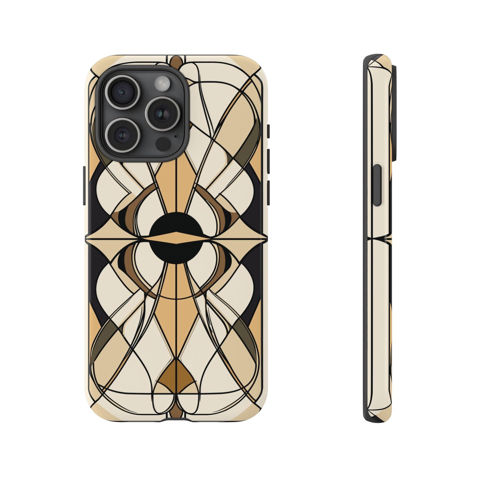Geometric Phone Case Art Deco Design Frank Lloyd Wright Stained Glass Prairie Style Stylish iphone 13 14 15 16 Pro Max Plus Galaxy