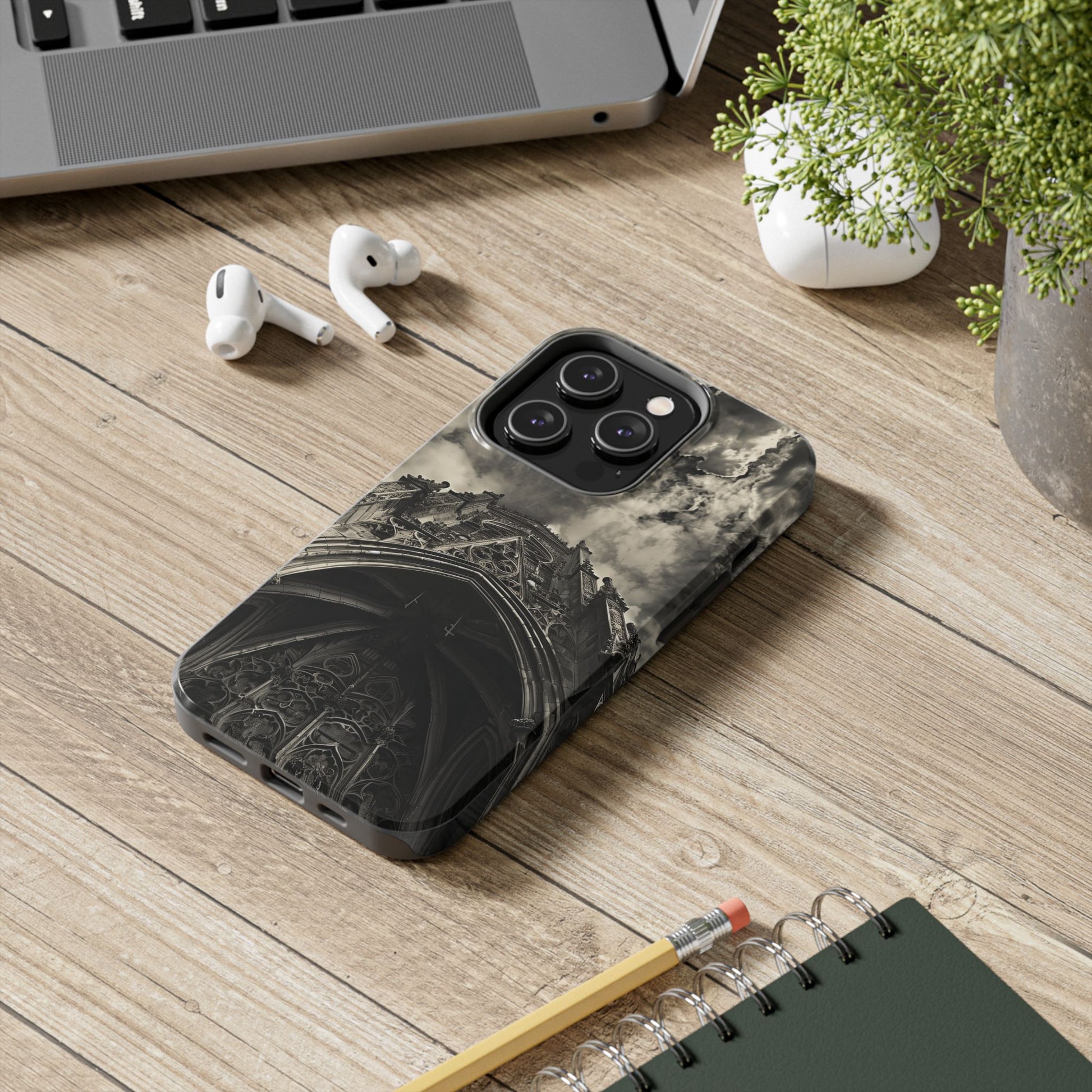 Gothic Art Phone Case Dark Academia, Cathedral Phone Case, Halloween Spooky Season, Gothic Architecture, Gargoyle Phone iPhone 15 Pro Max
