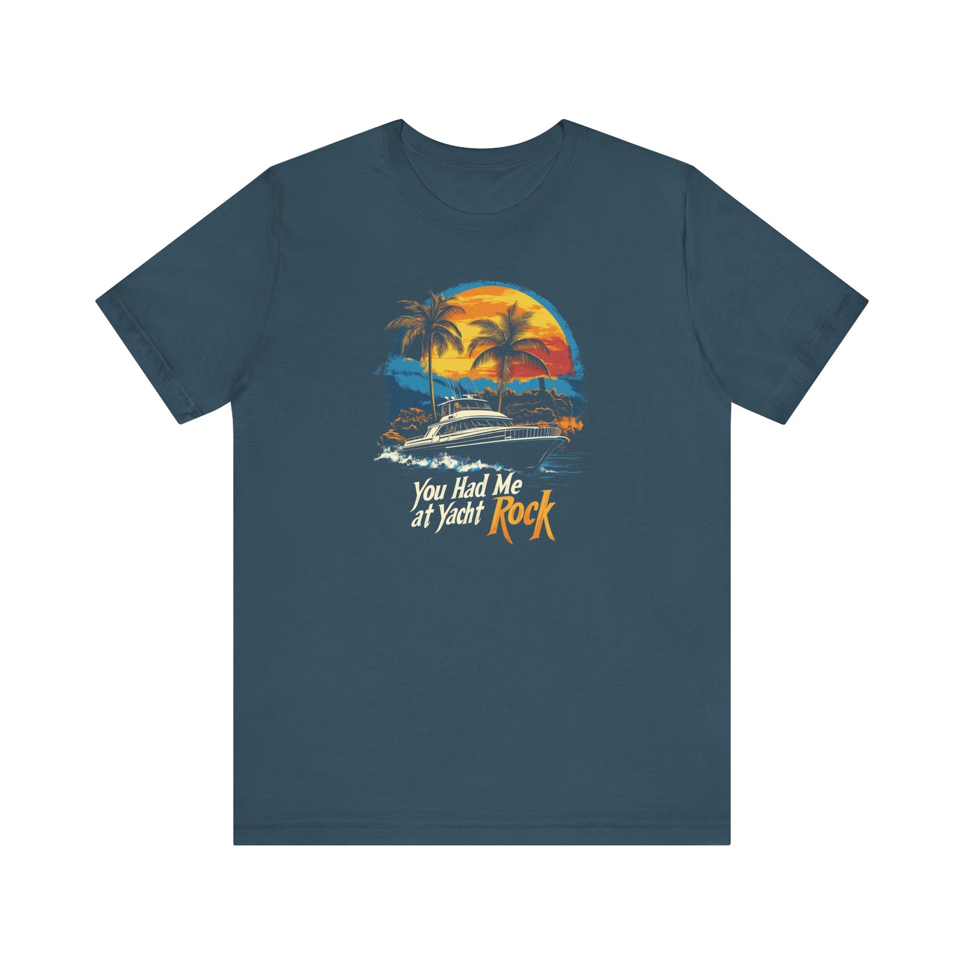 Yacht Rock Tee, Unisex T-Shirt, Sailing Ocean Sunset Shirt, Nautical Beach Graphic Tee, Boat Captain Gift