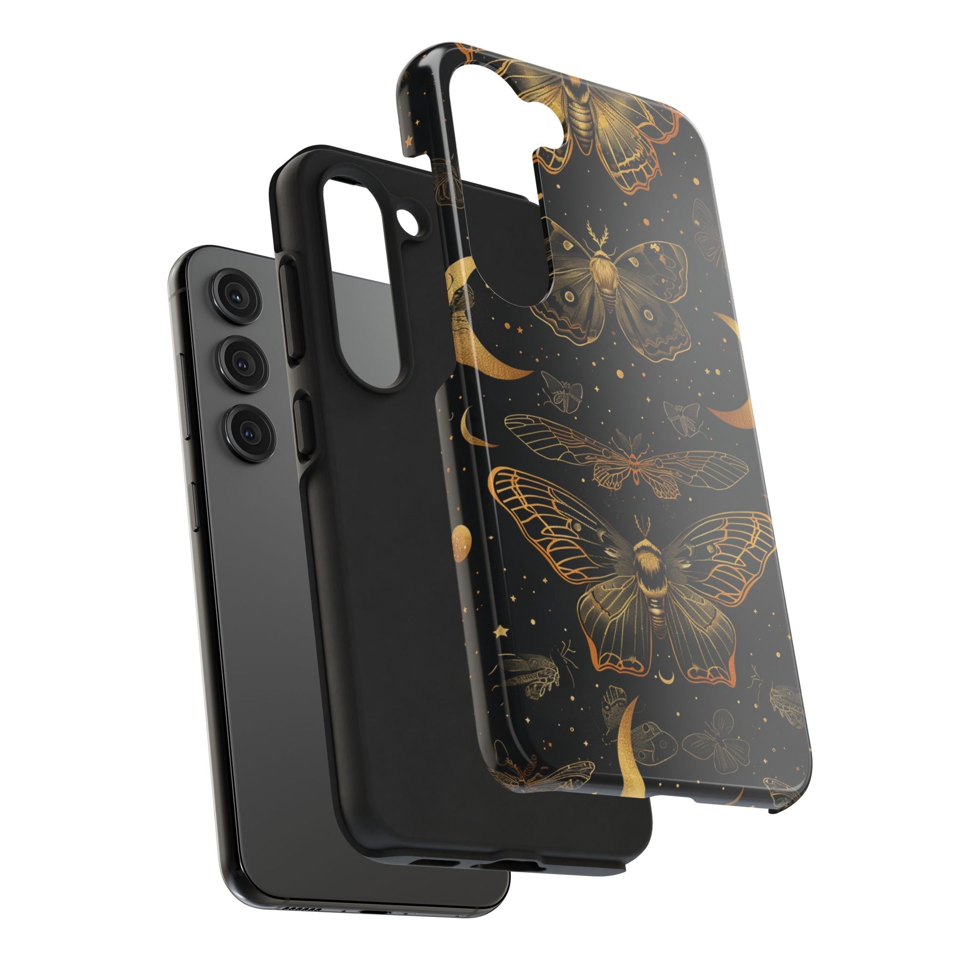 D Dark Academia Mystical Phone Case, Mystical Moth Phone Case, Vintage Magic Witchcraft iPhone Cover, Esoteric Nature Art, iPhone 15 Pro Max