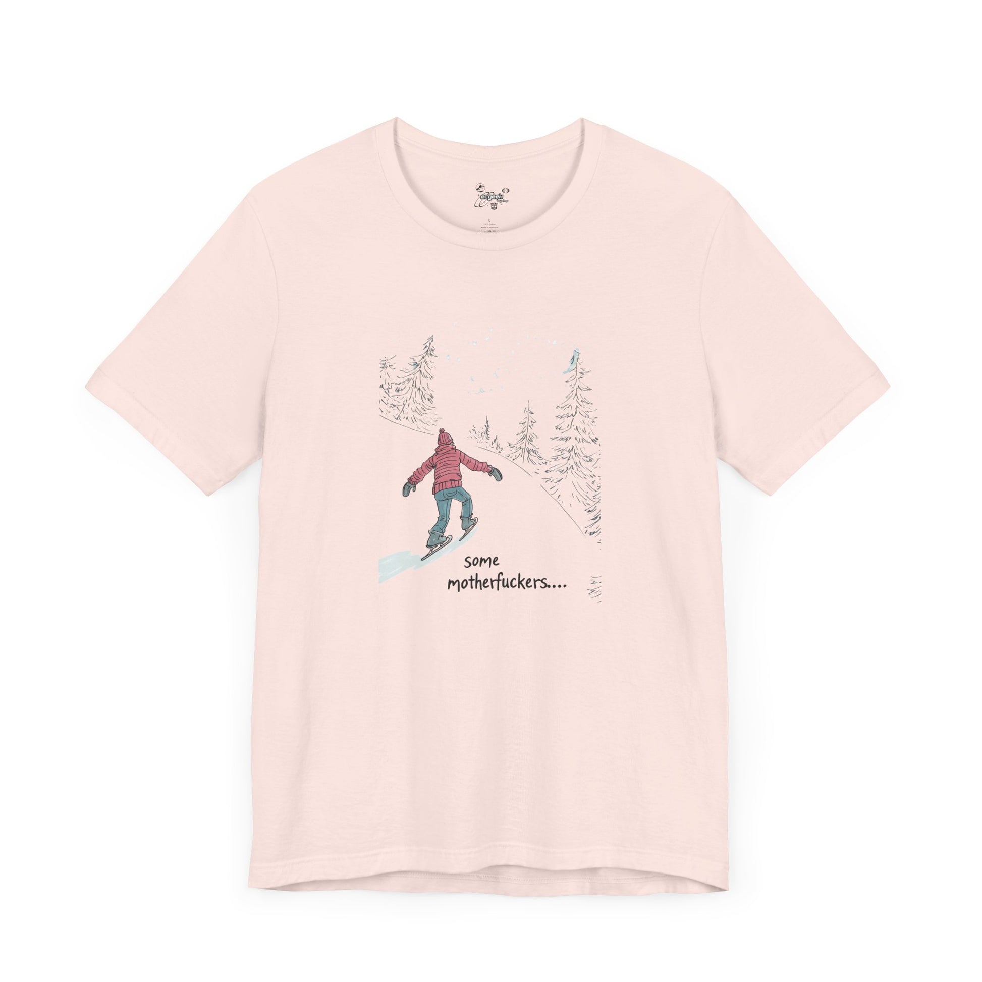 Ice Skating Uphill Geek Positivity Tshirt Nerdy Shirt Tee, Inspirational Quotes Gift for Geeks Movie Tshirt, Positivity Tshirt