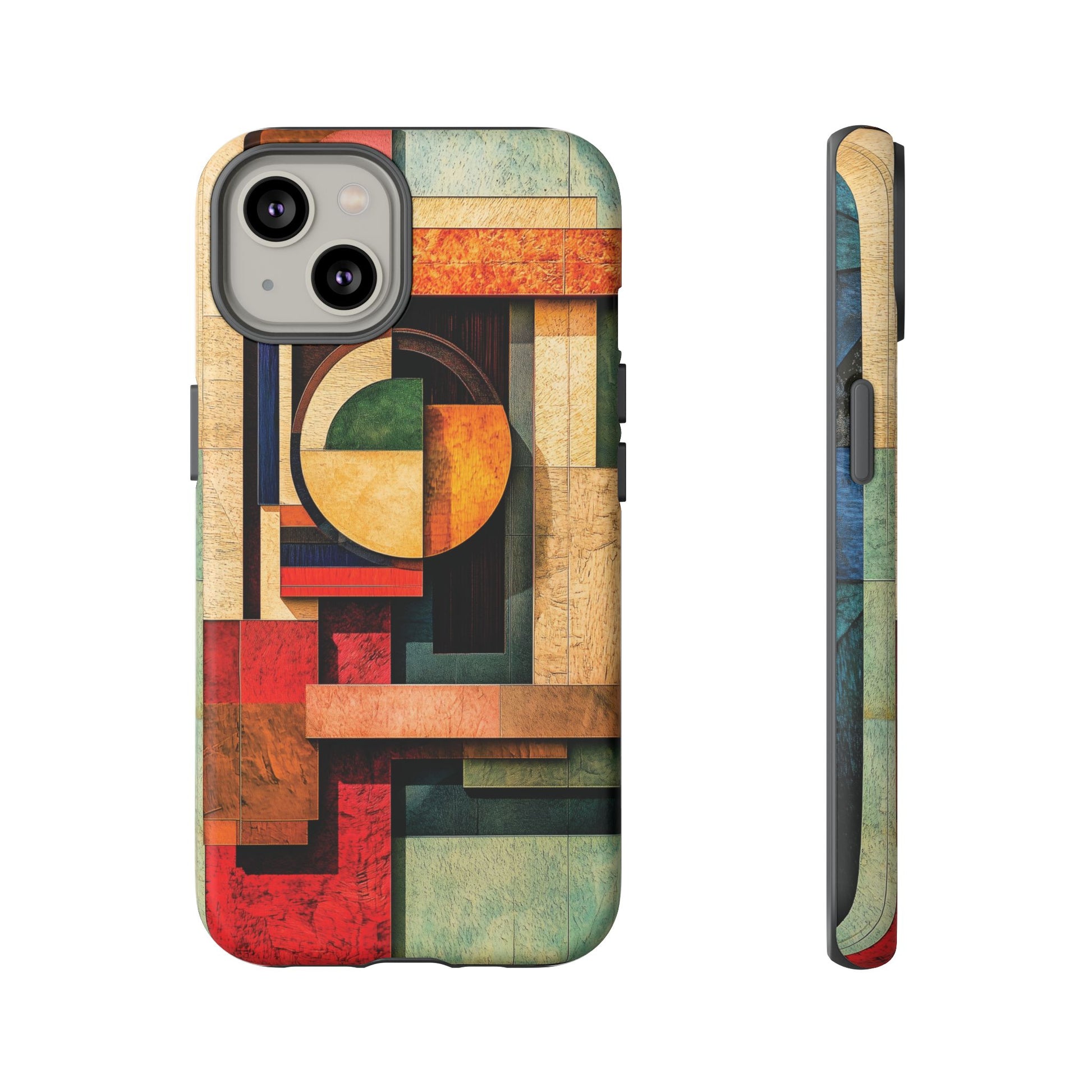 Tan Prairie Style Frank Lloyd Wright Usonian Phone Case Geometric Stained Glass Art Deco Marble Gold 13 14 15 16 iPhone Pro Max Galaxy Pixel