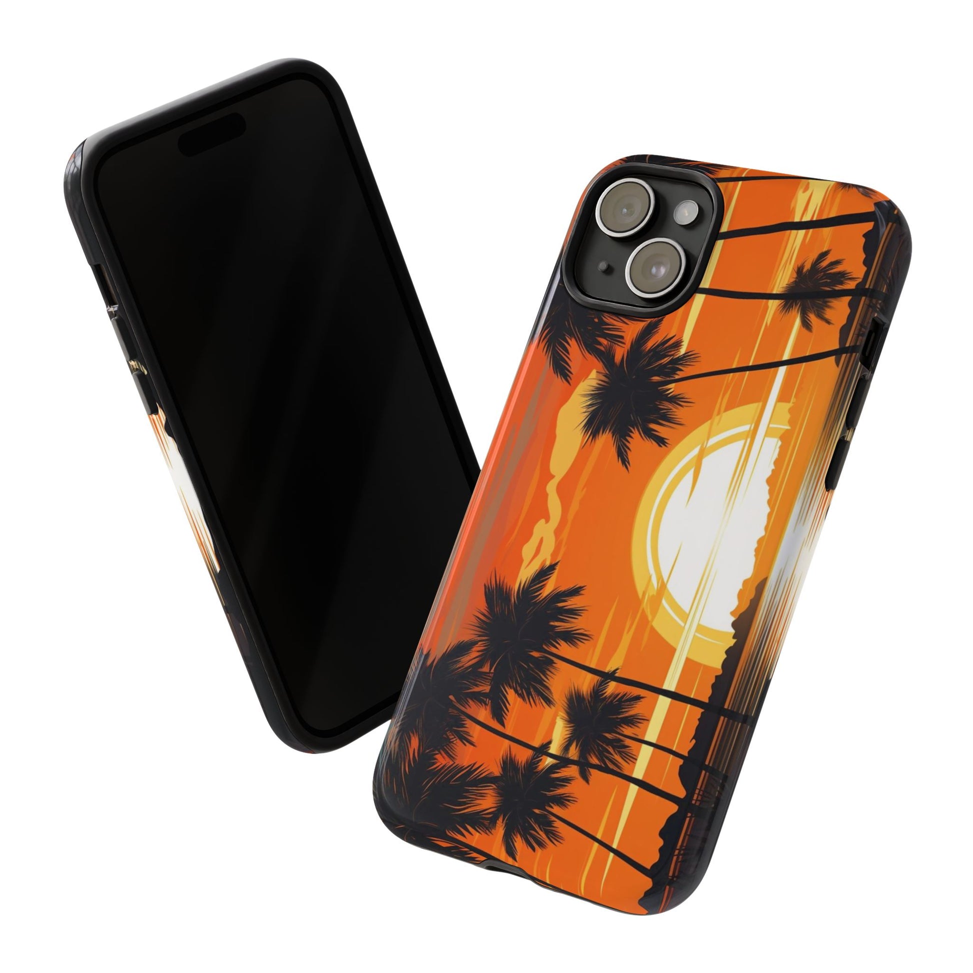 Sunset Palm Trees Tough Phone Cases for iPhone and Android