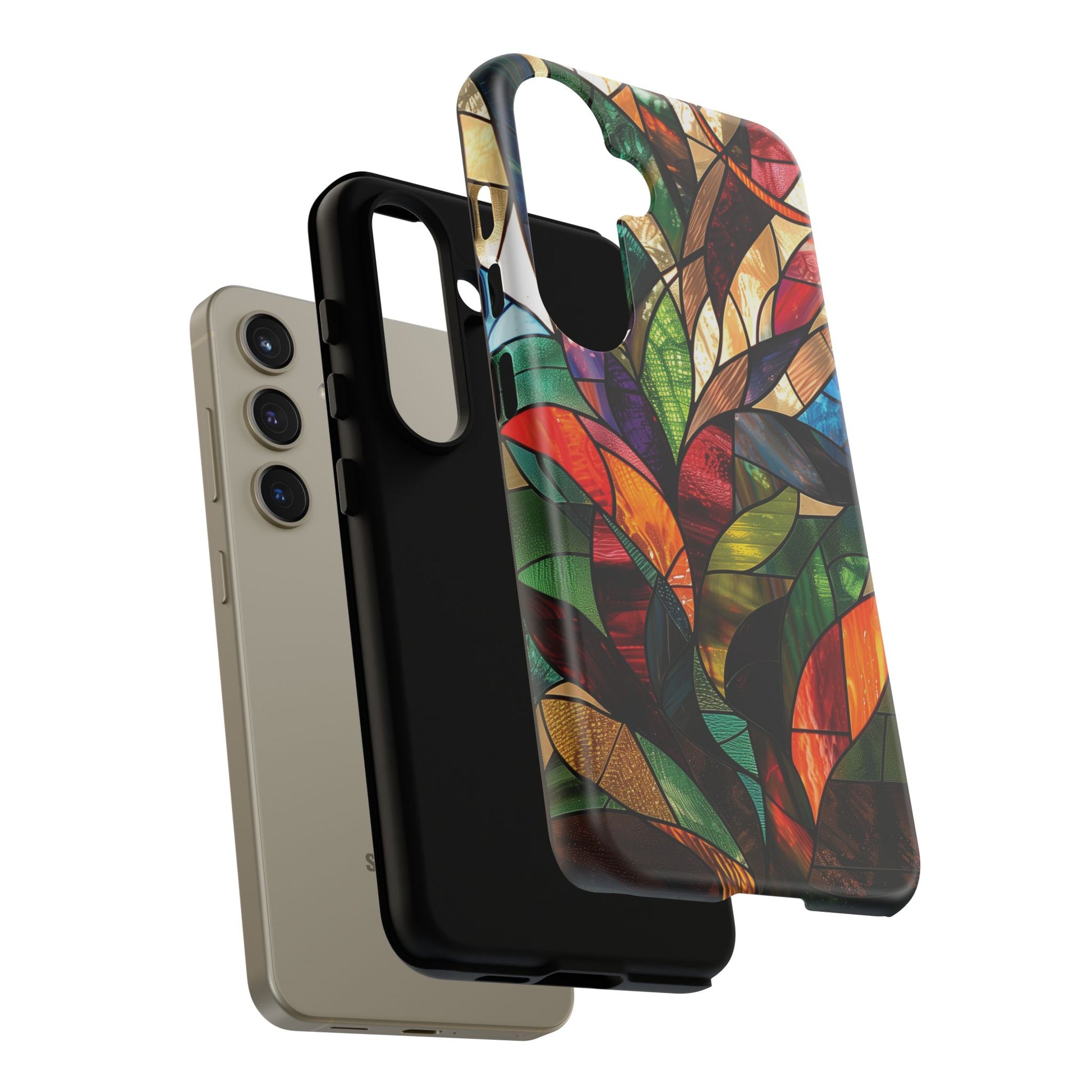 Frank Lloyd Wright Inspired Stained Glass Phone Case Mid Mod Geometric Artistic Architectural Design Art Deco iphone 13 14 15 16 Pro Max