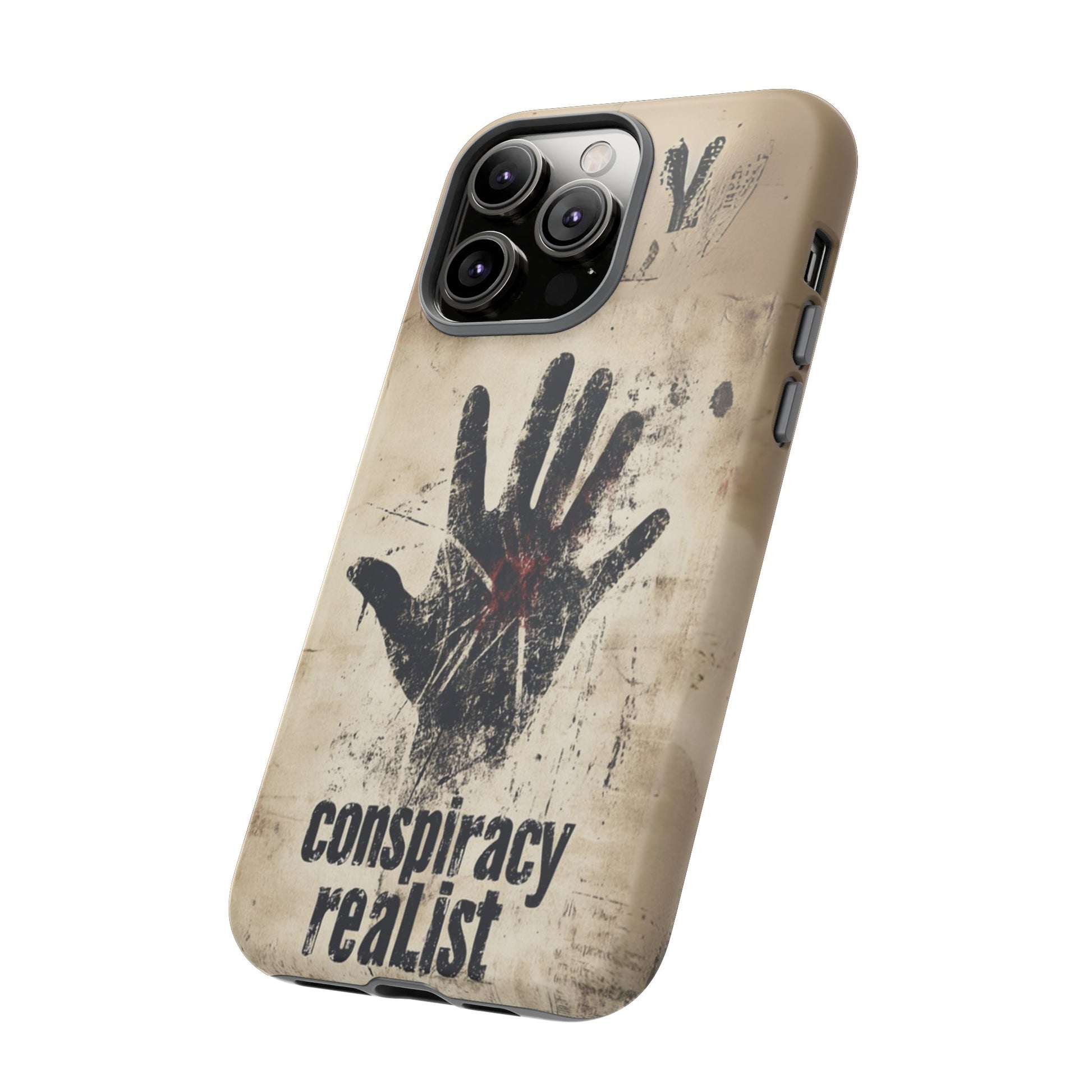 Conspiracy Theories Paranormal Mystery UFO X-Files Inspired Ghostly Hand Conspiracy Realist Cryptid iPhone 13 14 15 16 Pro Max Galaxy Pixel