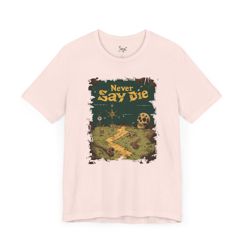 The Goonies Inspired Never Say Die Treasure Hunt Shirt Pirate Map Graphic Tee Retro Movie Shirt 80s Movie Lovers