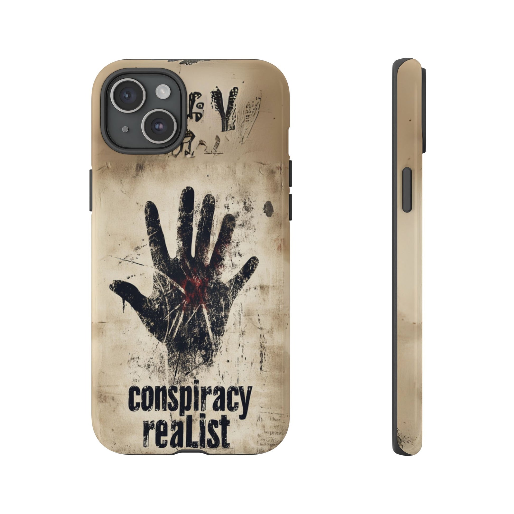 Conspiracy Theories Paranormal Mystery UFO X-Files Inspired Ghostly Hand Conspiracy Realist Cryptid iPhone 13 14 15 16 Pro Max Galaxy Pixel