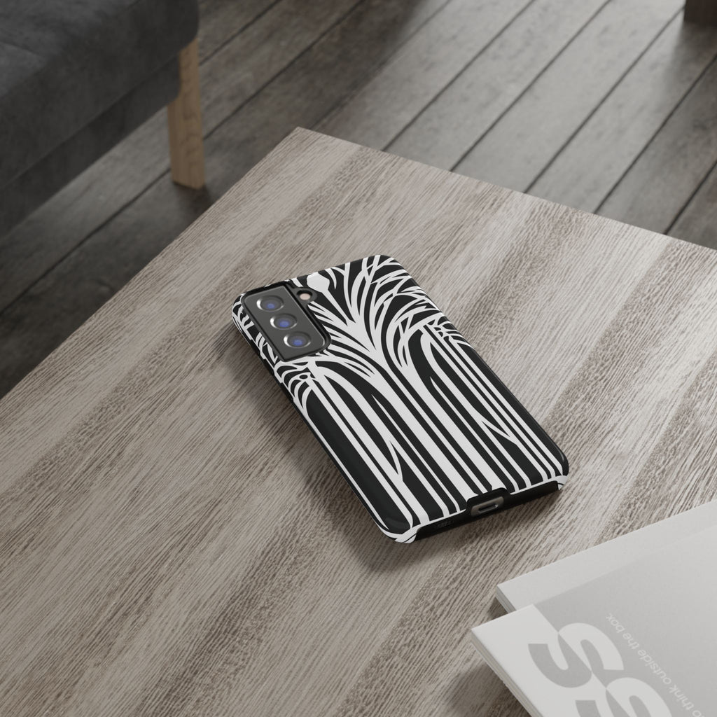 Blank White Art Deco Palm Tree Phone Case Design Lempicka Frank Lloyd Wright Prairie Style Stylish iphone 13 14 15 16 Pro Max Plus Galaxy