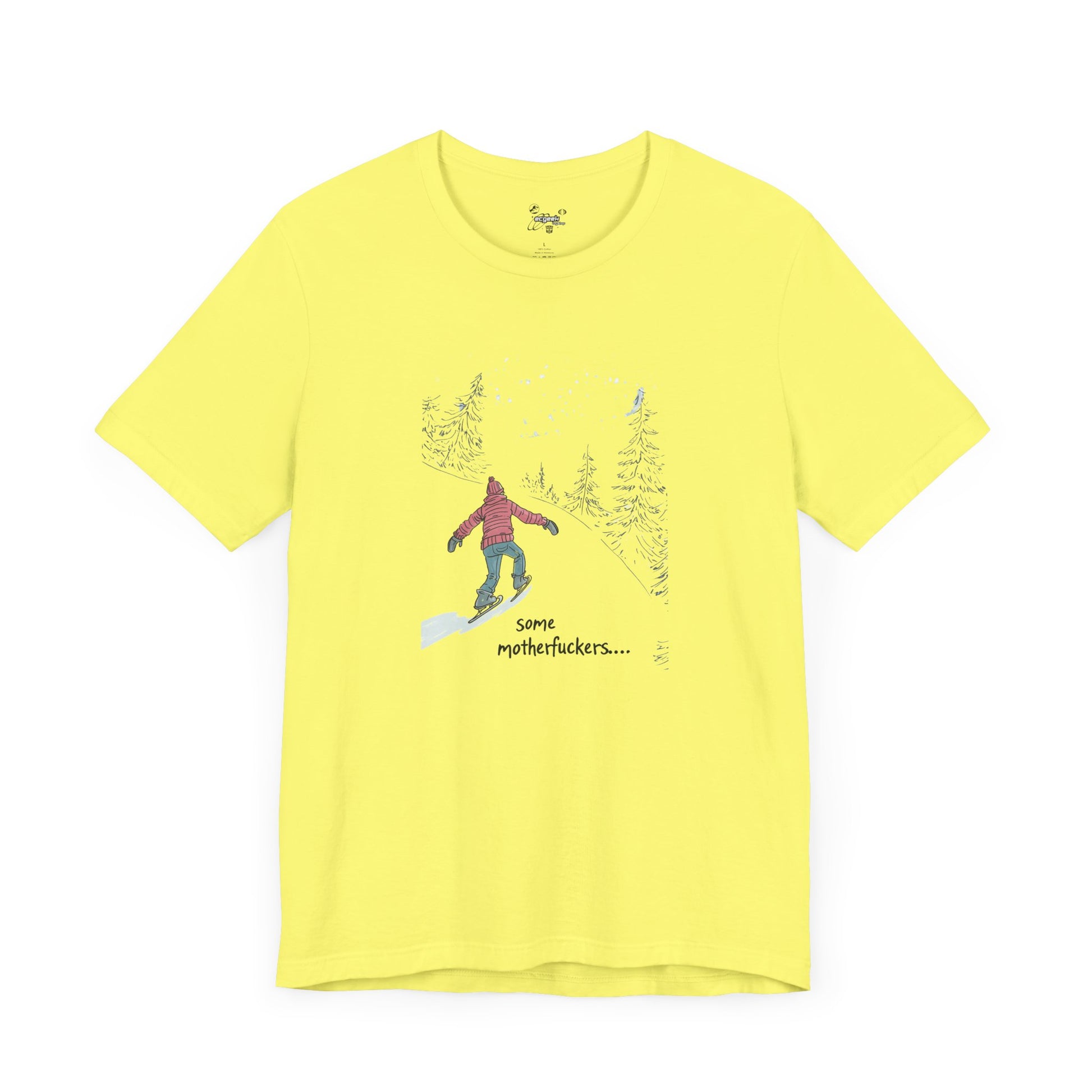 Ice Skating Uphill Geek Positivity Tshirt Nerdy Shirt Tee, Inspirational Quotes Gift for Geeks Movie Tshirt, Positivity Tshirt