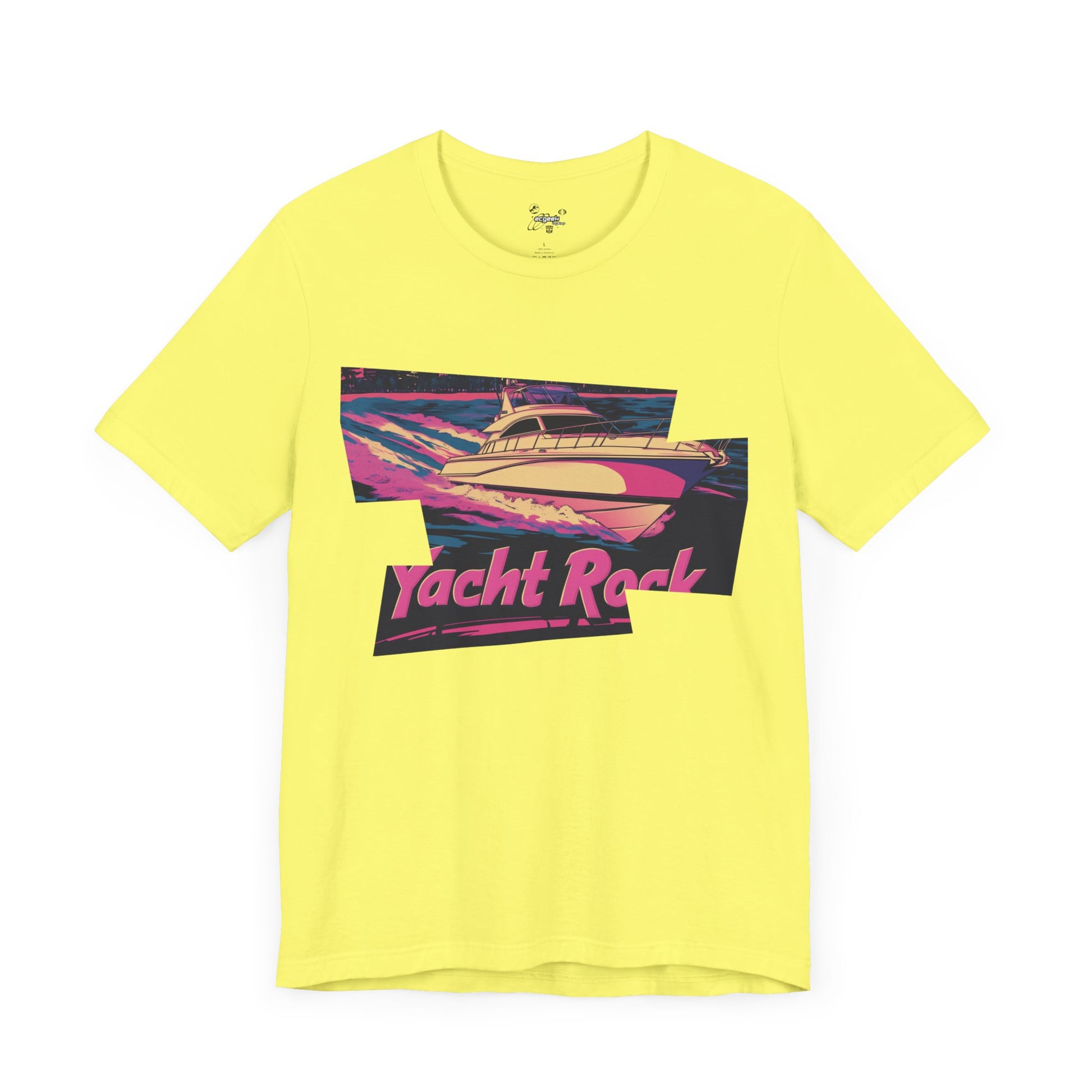 Yacht Rock T-Shirt Tshirt Nautical Graphic Tee 80s Miami Vice Boating Shirt Yacht Lover Gift Nostalgic South Beach Retro Motif Style Funny