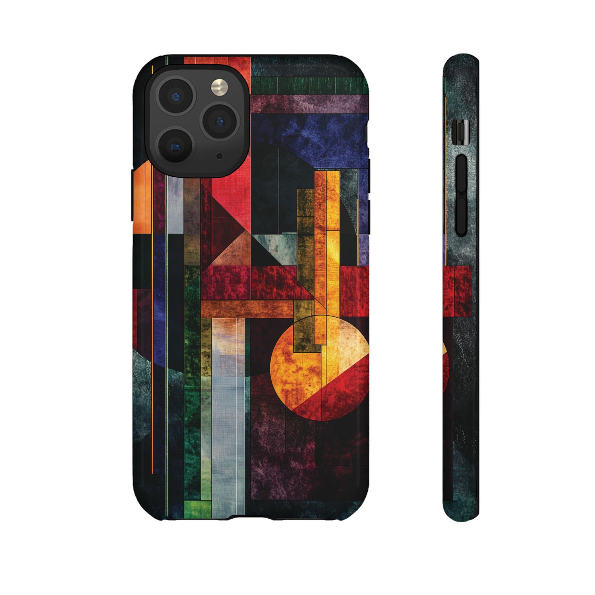 Darker Style Frank Lloyd Wright Usonian Phone Case Geometric Stained Glass Art Deco Marble Gold 13 14 15 16 iPhone Pro Max Galaxy Pixel
