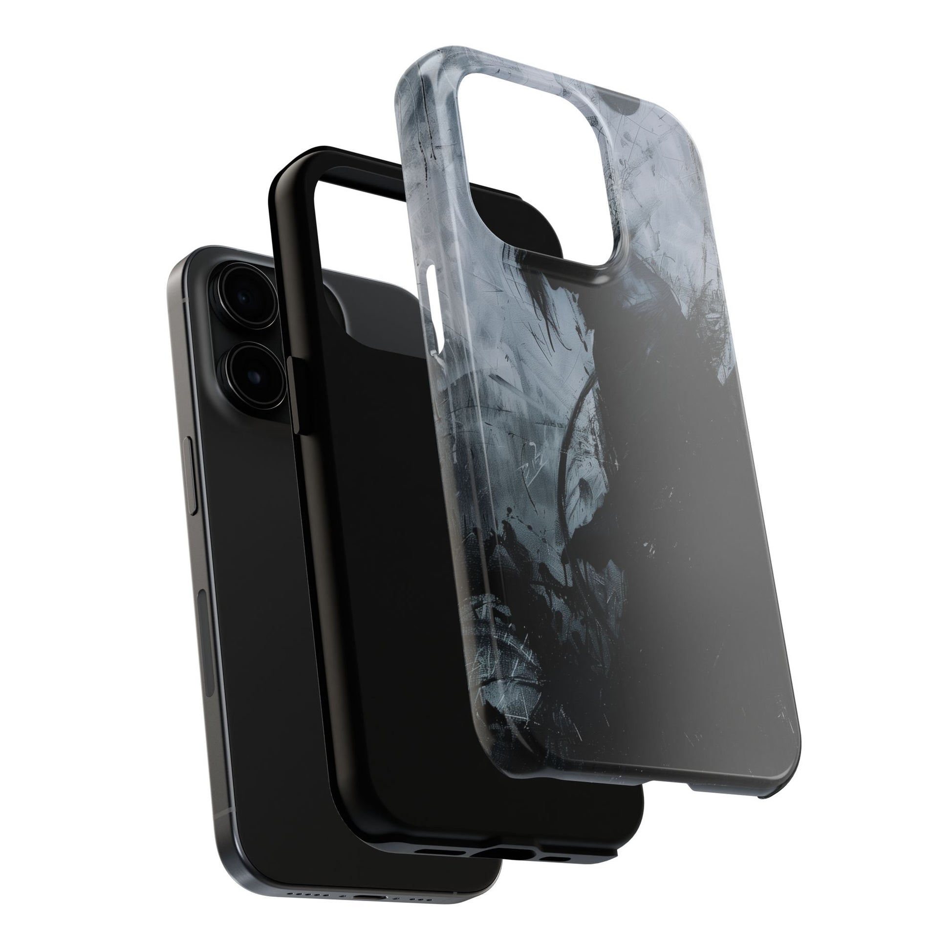 Gothic Art Phone Case Silhouette, Sandman Phone Case, Moon and Tarot Phone Case, Halloween Spooky Season, Dark Academia iPhone 15 Pro Max