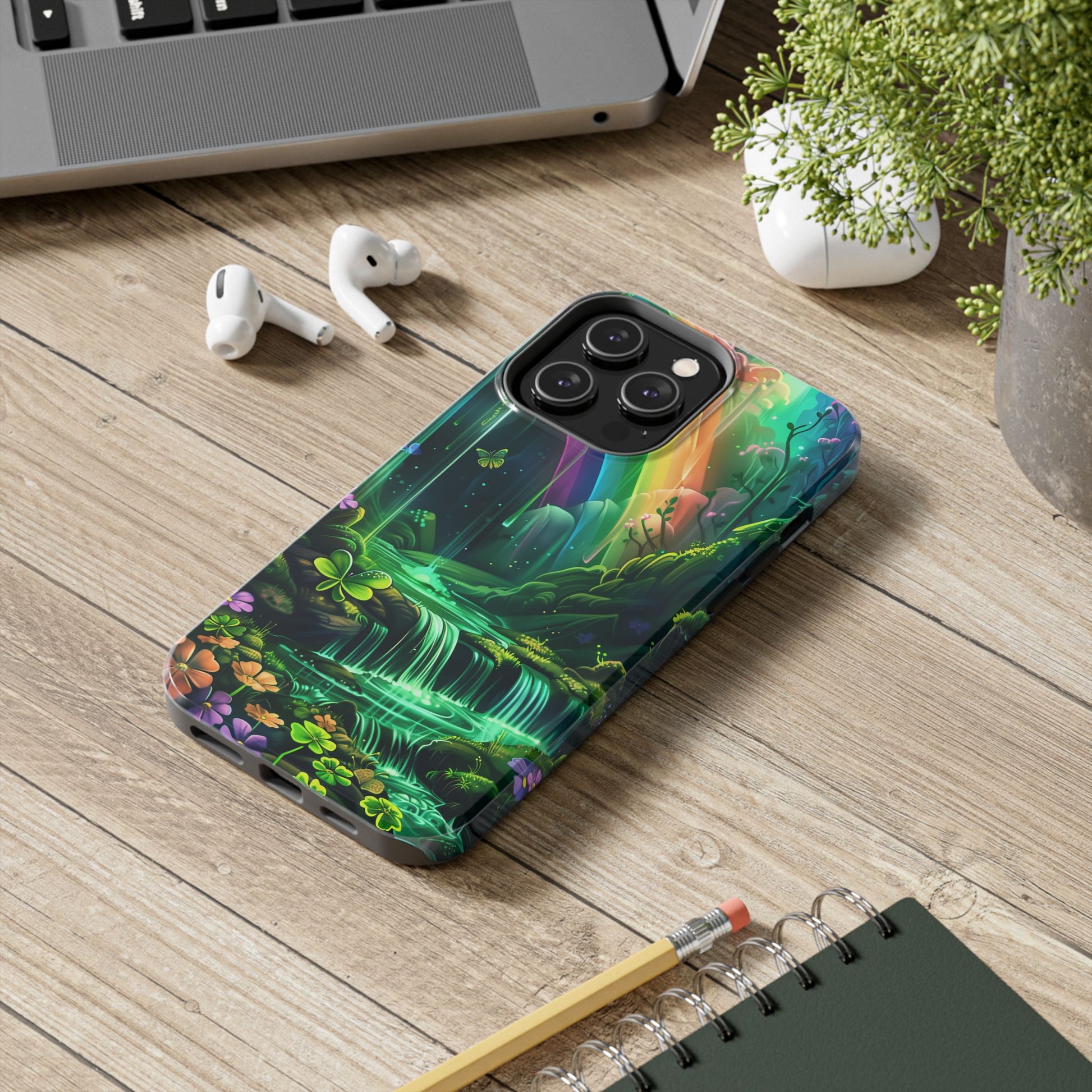 St. Patrick's Day Durable Phone Case, Lucky Phone Case Design, Durable Irish Luck Protective Cover, Holiday Gift Idea