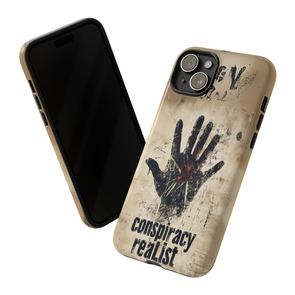 Conspiracy Theories Paranormal Mystery UFO X-Files Inspired Ghostly Hand Conspiracy Realist Cryptid iPhone 13 14 15 16 Pro Max Galaxy Pixel