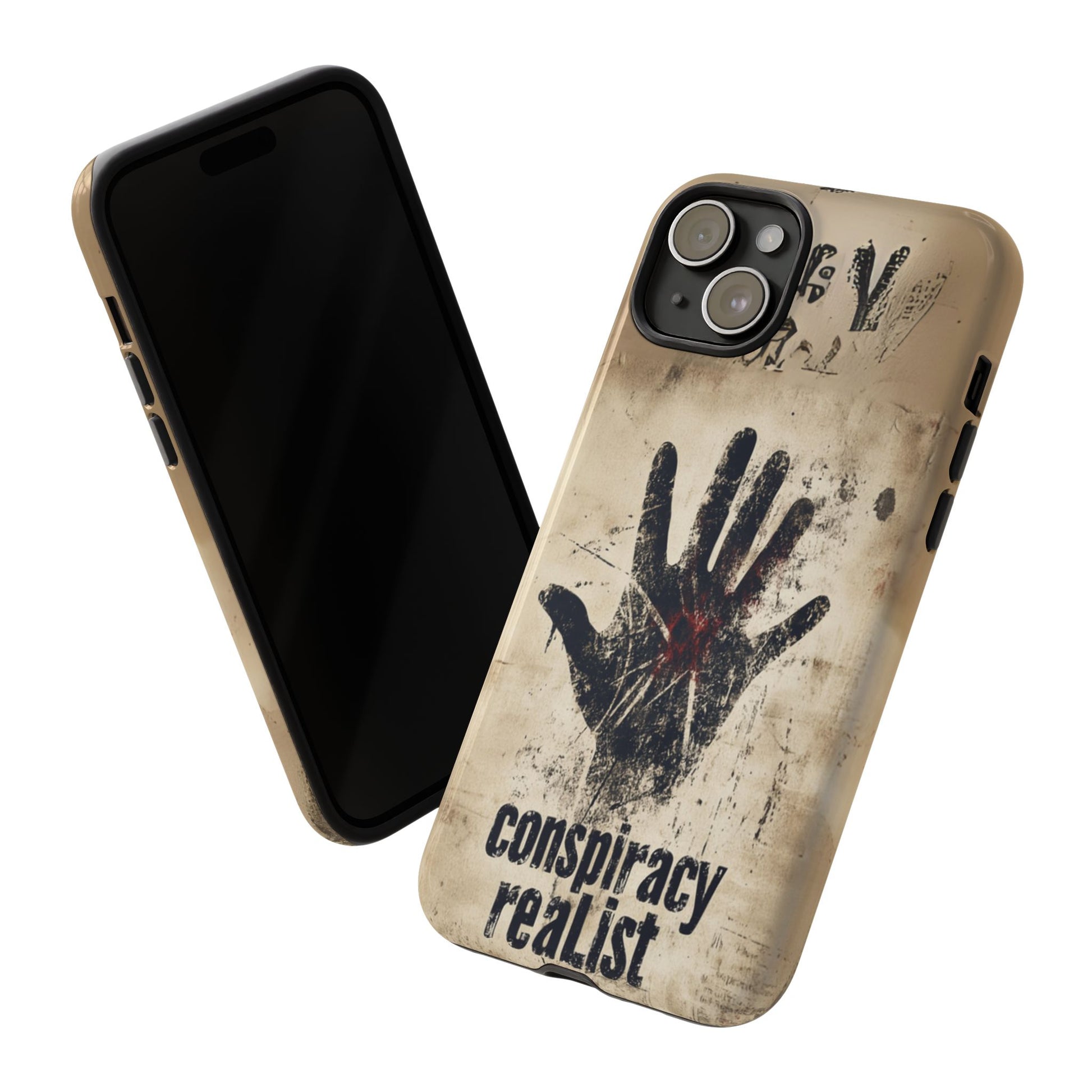 Conspiracy Theories Paranormal Mystery UFO X-Files Inspired Ghostly Hand Conspiracy Realist Cryptid iPhone 13 14 15 16 Pro Max Galaxy Pixel