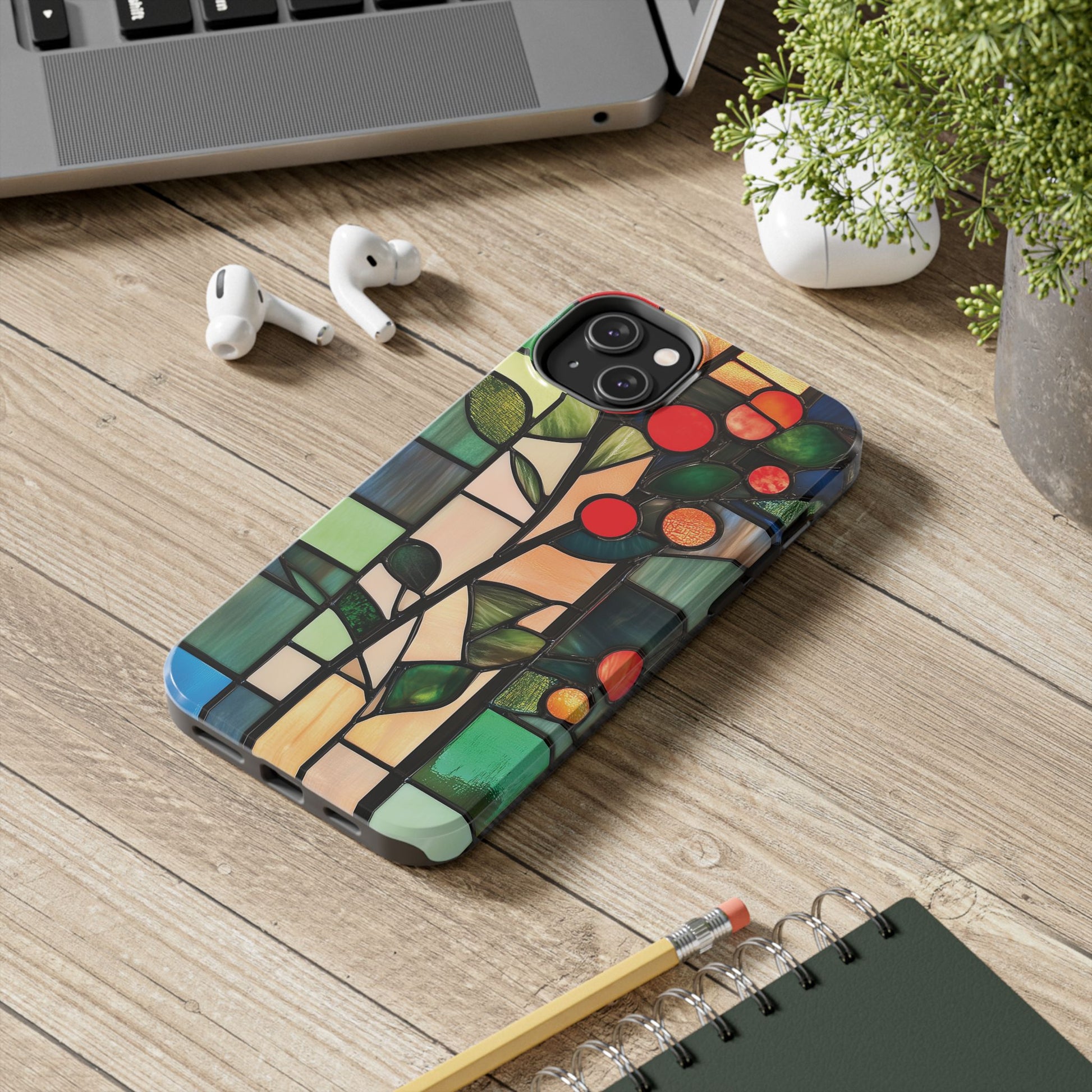 Stained Glass Phone Case Artistic iPhone Case Architectural Design, Art Deco iphone Case