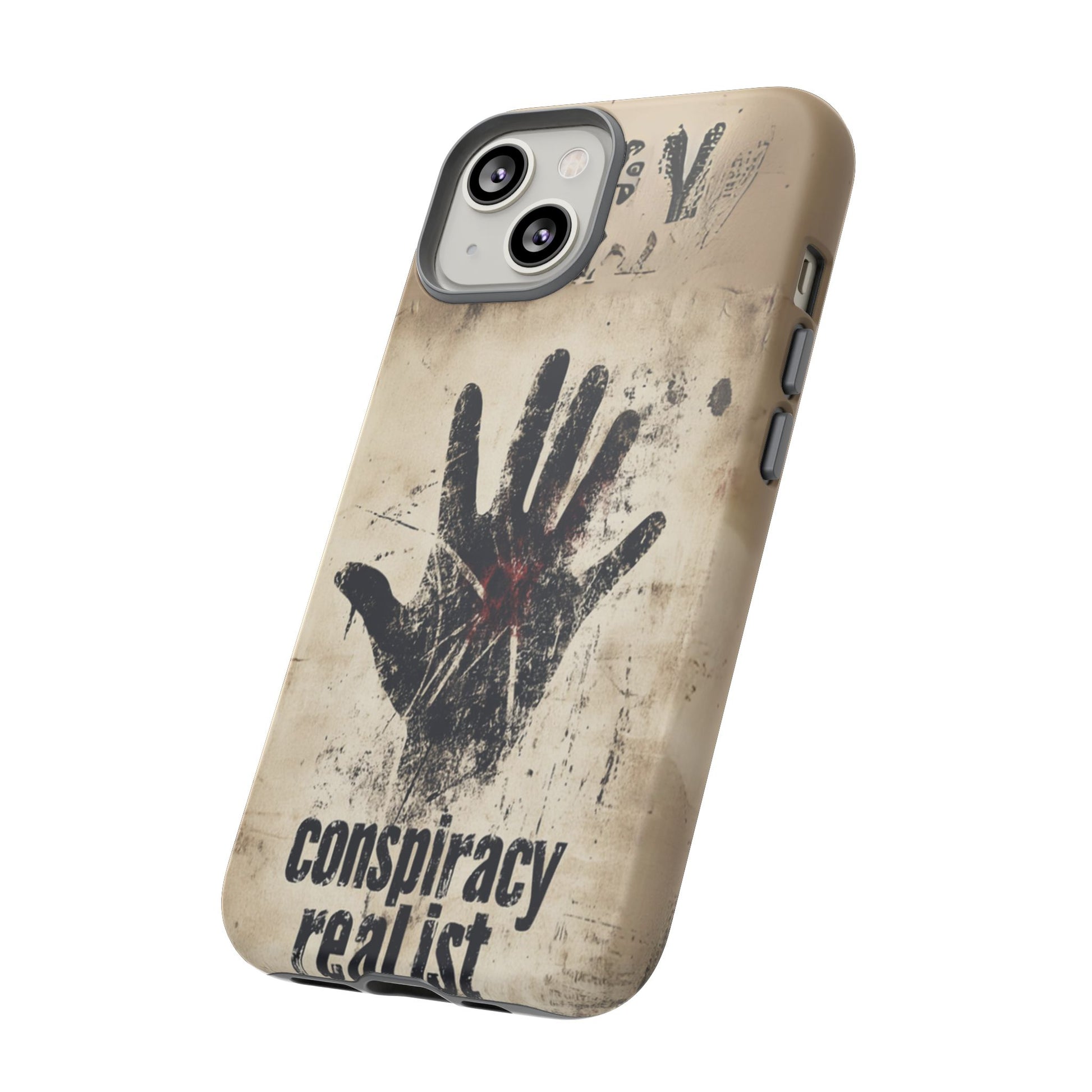 Conspiracy Theories Paranormal Mystery UFO X-Files Inspired Ghostly Hand Conspiracy Realist Cryptid iPhone 13 14 15 16 Pro Max Galaxy Pixel