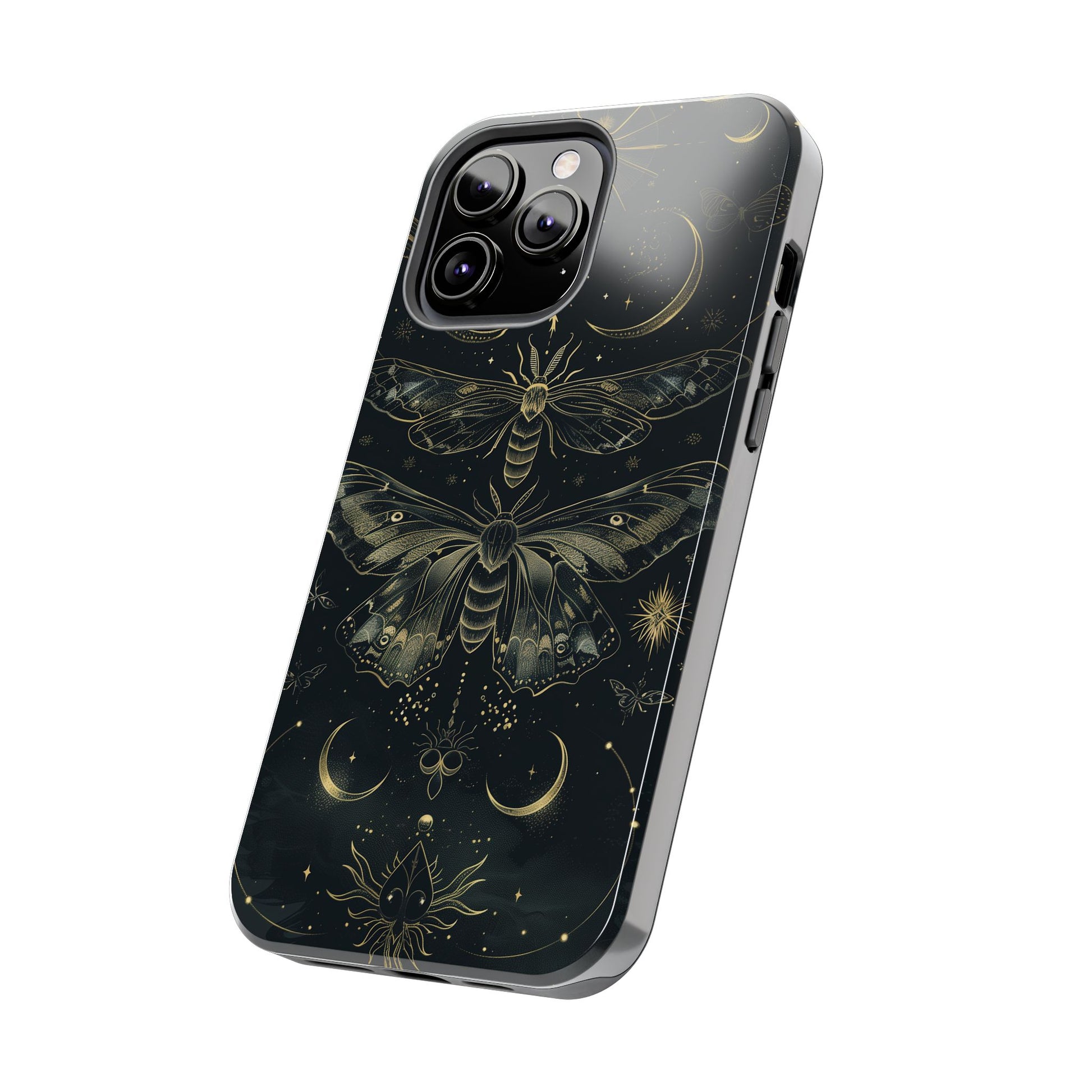 C Dark Academia Mystical Phone Case, Mystical Moth Phone Case, Vintage Magic Witchcraft iPhone Cover, Esoteric Nature Art, iPhone 15 Pro Max