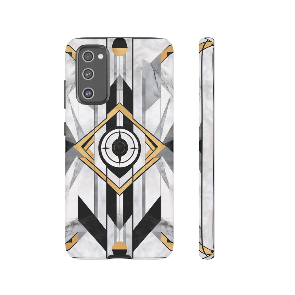 Frank Lloyd Wright Inspired White Phone Case Geometric Stained Glass Art Deco Great Gatsby 13 14 15 16 iPhone Pro Max Galaxy Pixel