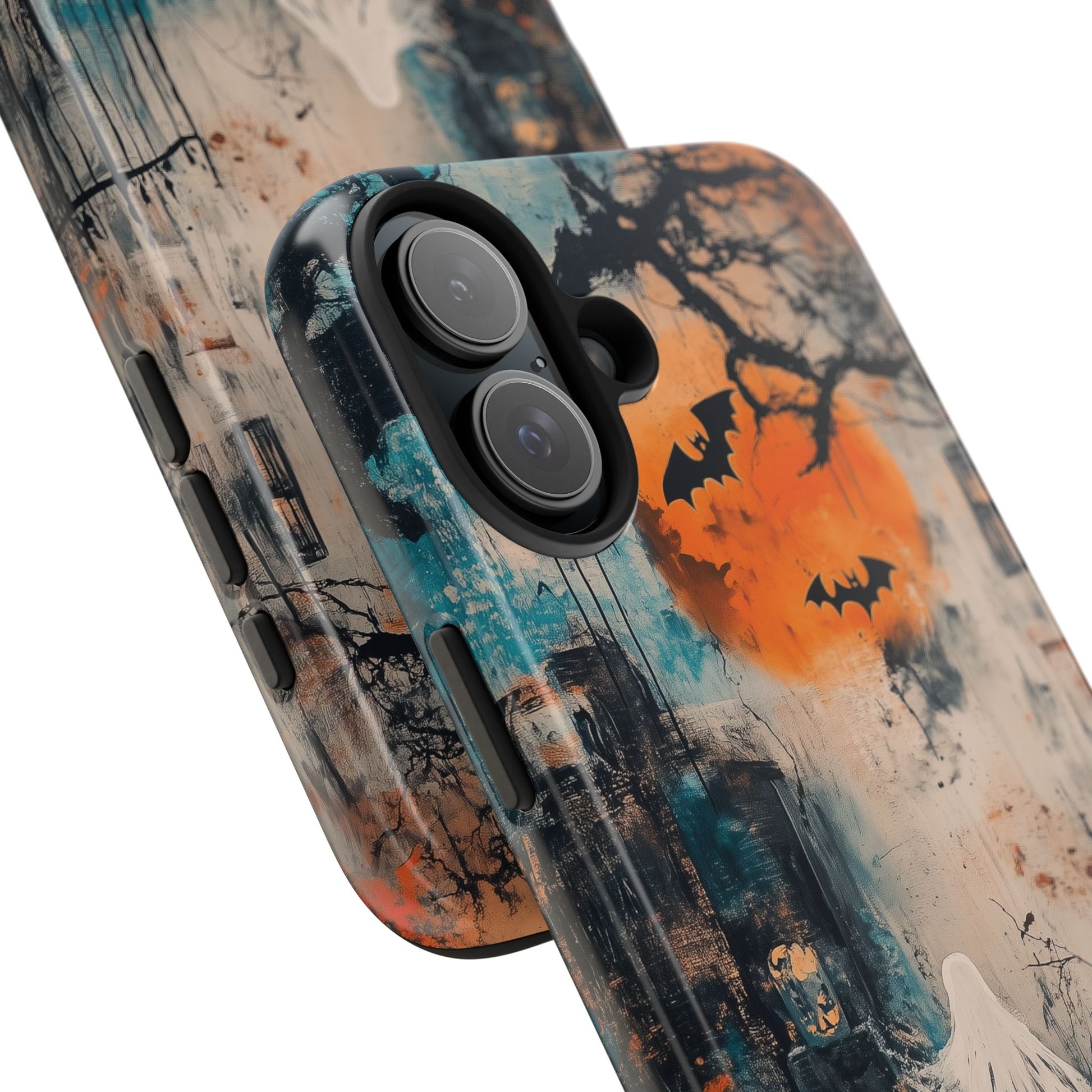 Halloween Fall Autumn Artistic Gothic Dark Academia Ghost Girl Street Art Urban Graffiti Phone Case Street iPhone 15 Pro Max Samsung Galaxy
