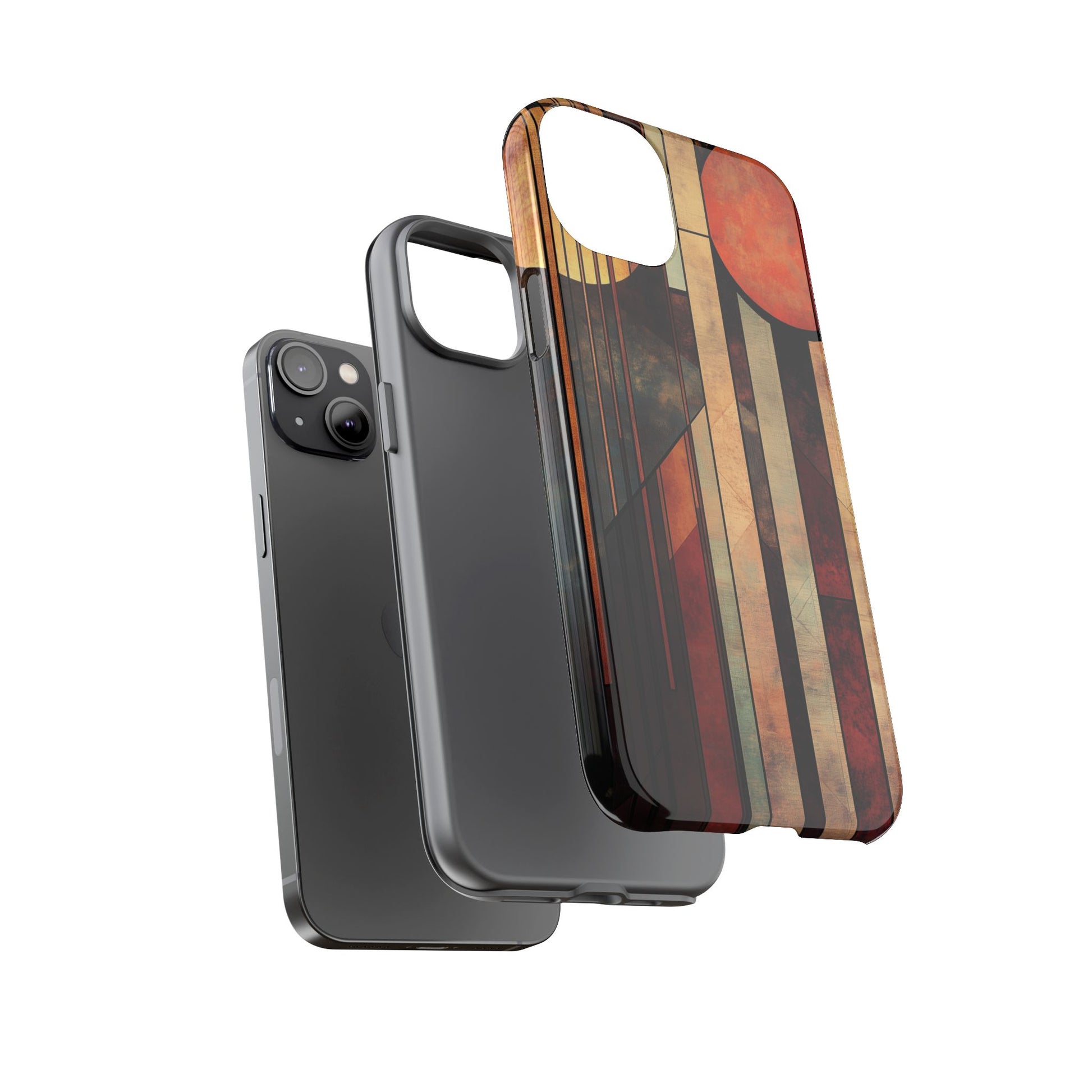 Dark Prairie Frank Lloyd Wright Usonian Phone Case Geometric Stained Glass Art Deco Marble Gold 13 14 15 16 iPhone Pro Max Galaxy Pixel